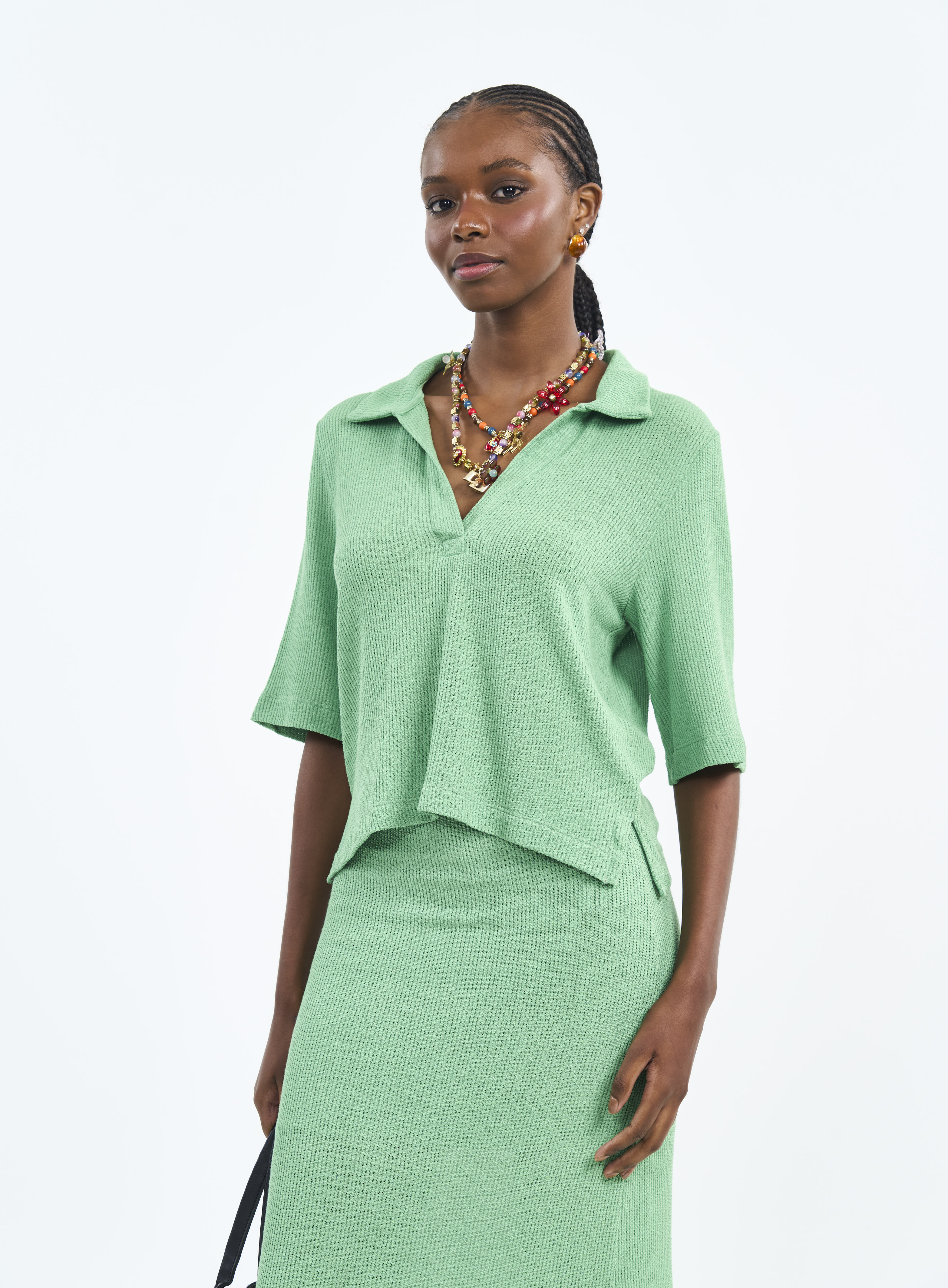 BLUSA COLCCI P VERDE VEGGIR