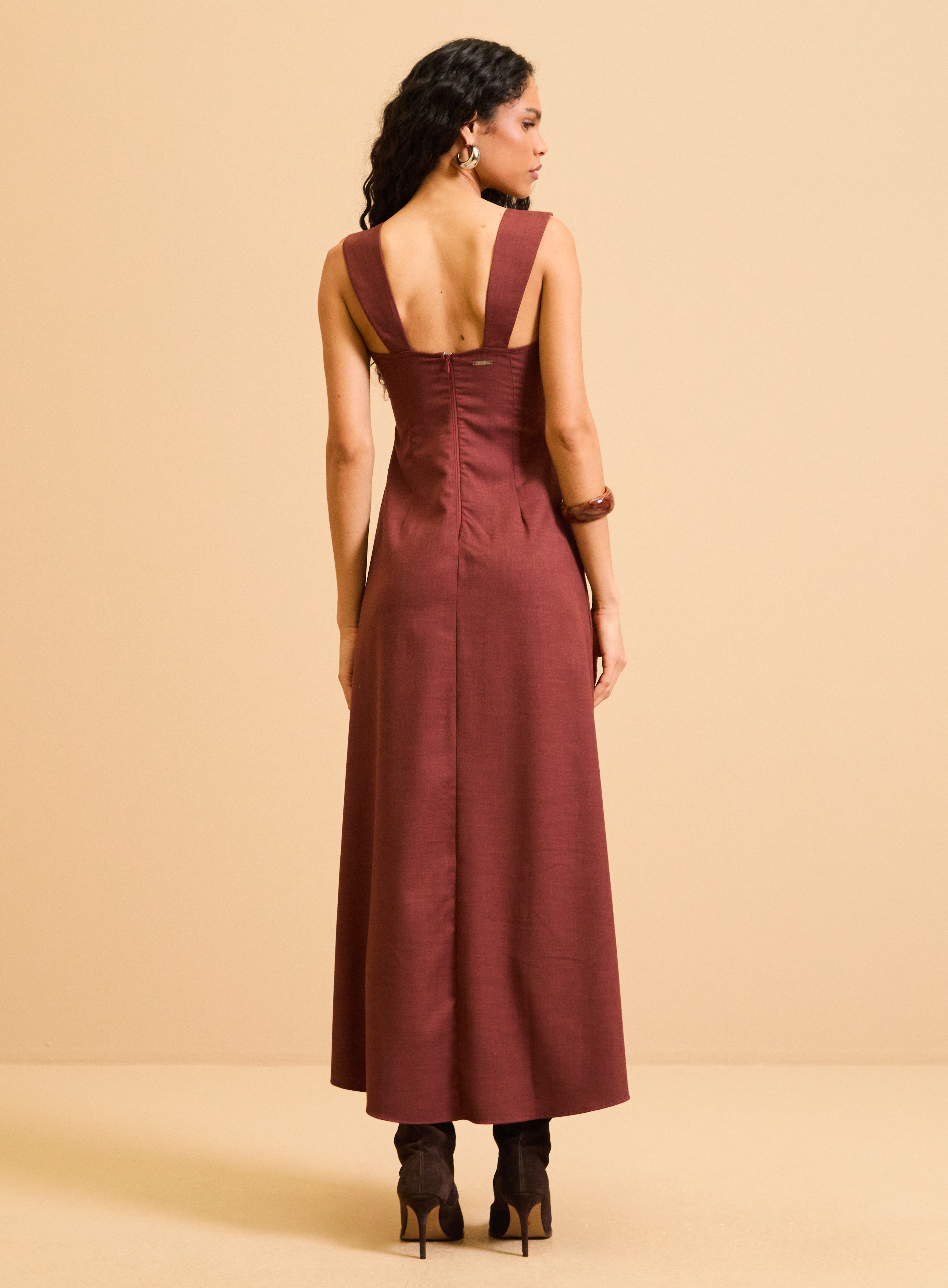 VESTIDO FORUM G VERMELHO/PRETO