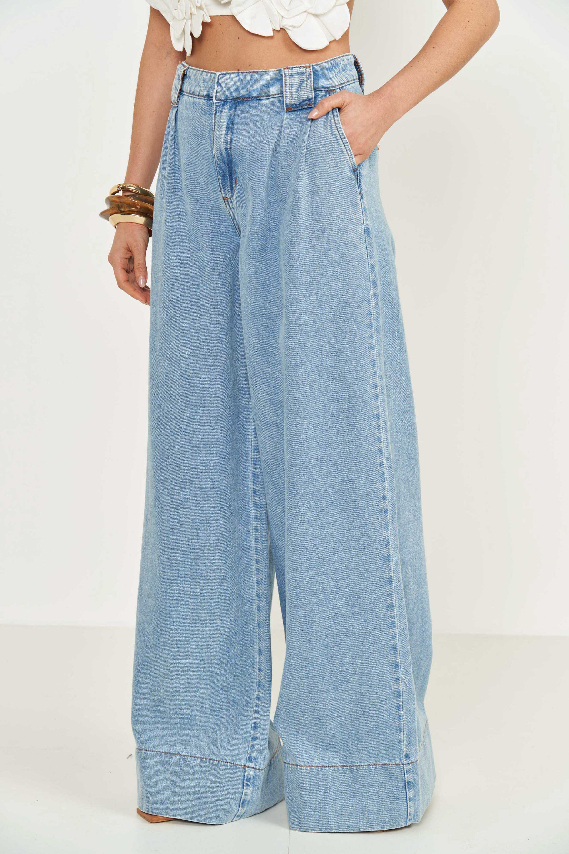 CALÇA JEANS SILVIA 42 INDIGO