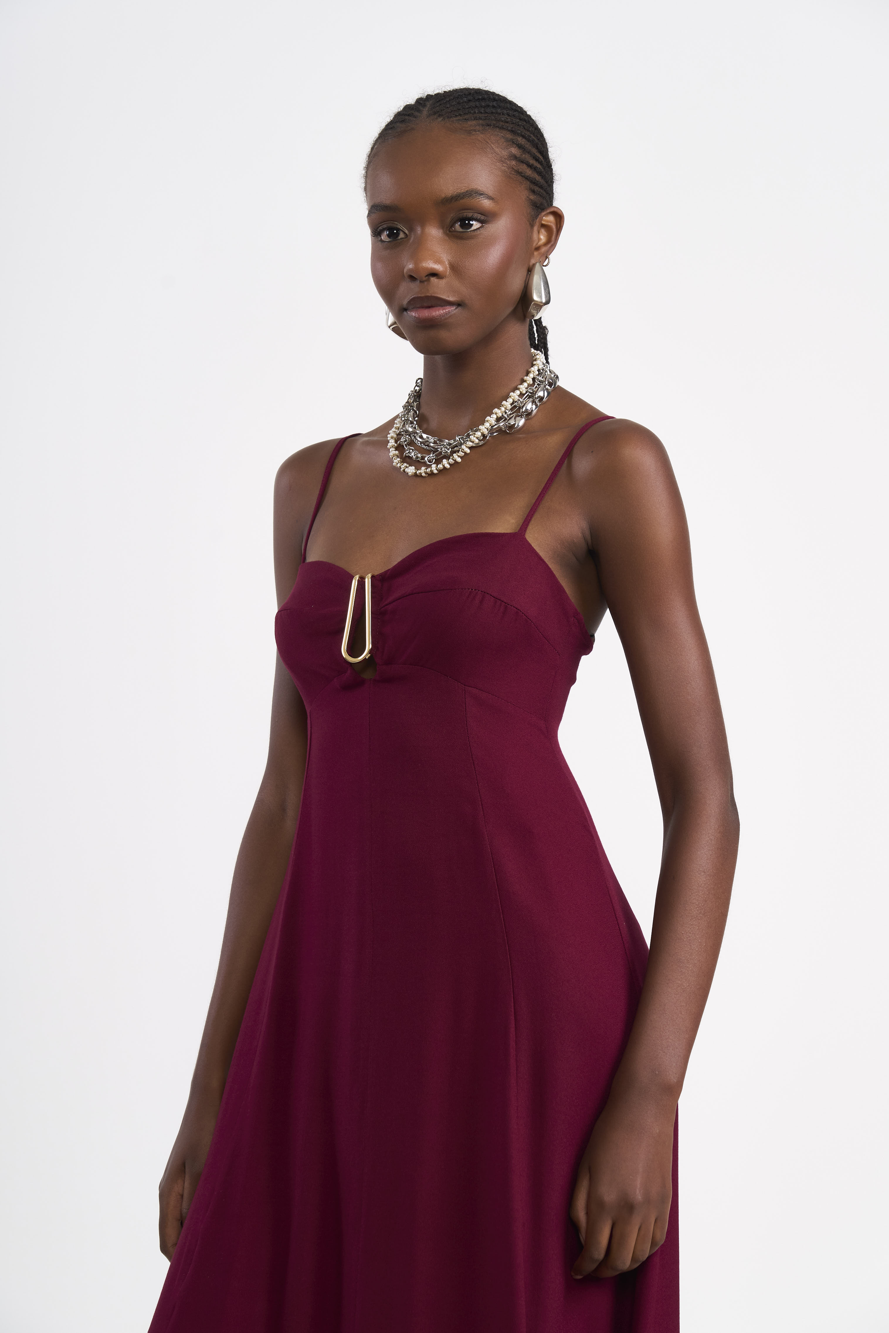 VESTIDO COLCCI P BORDO BLOODSTON