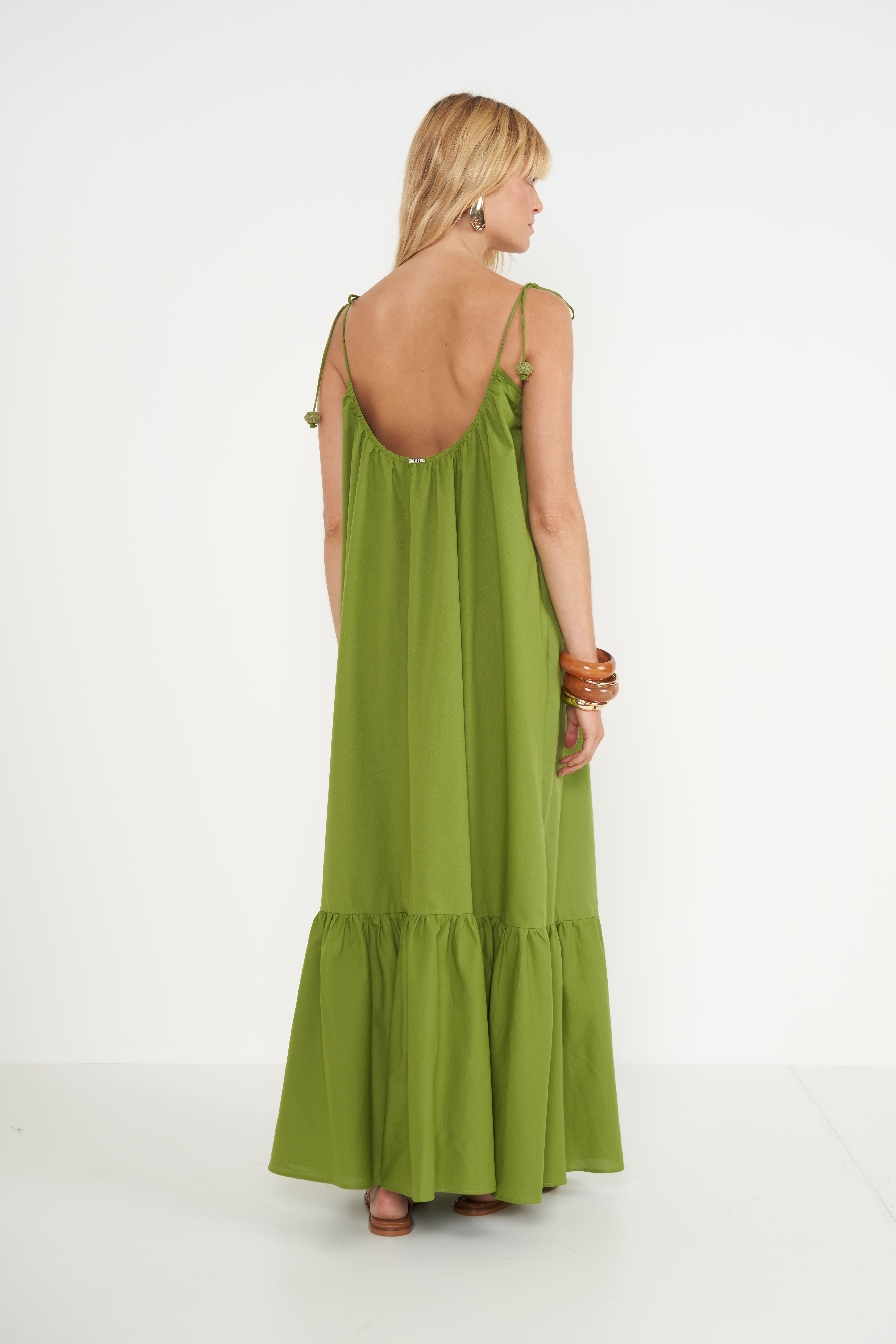 VESTIDO COLCCI G VERDE YUCA