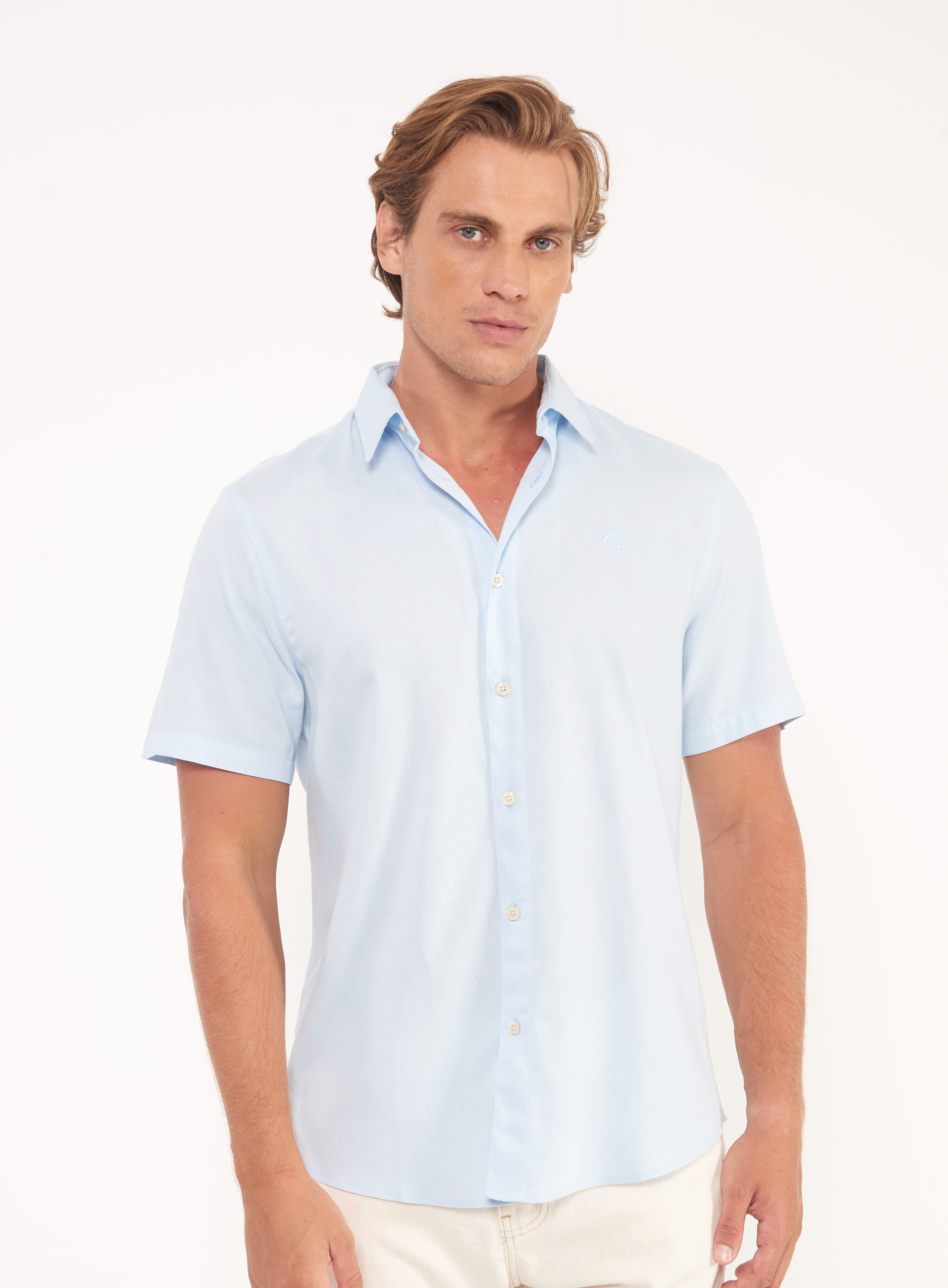 CAMISA LINHO RELAX G AZUL ELÚREO