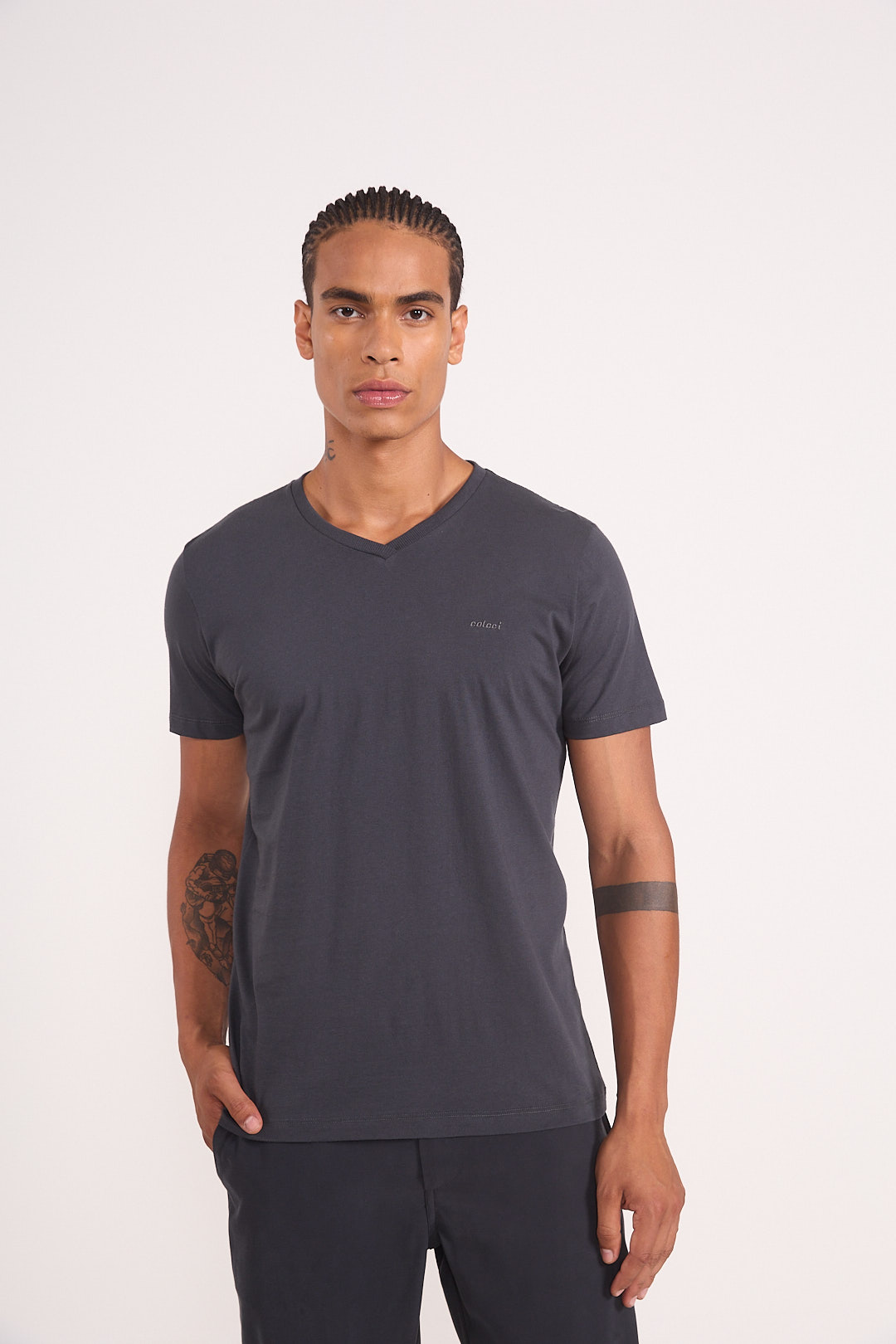 CAMISETA COLCCI M CINZA LAYLA
