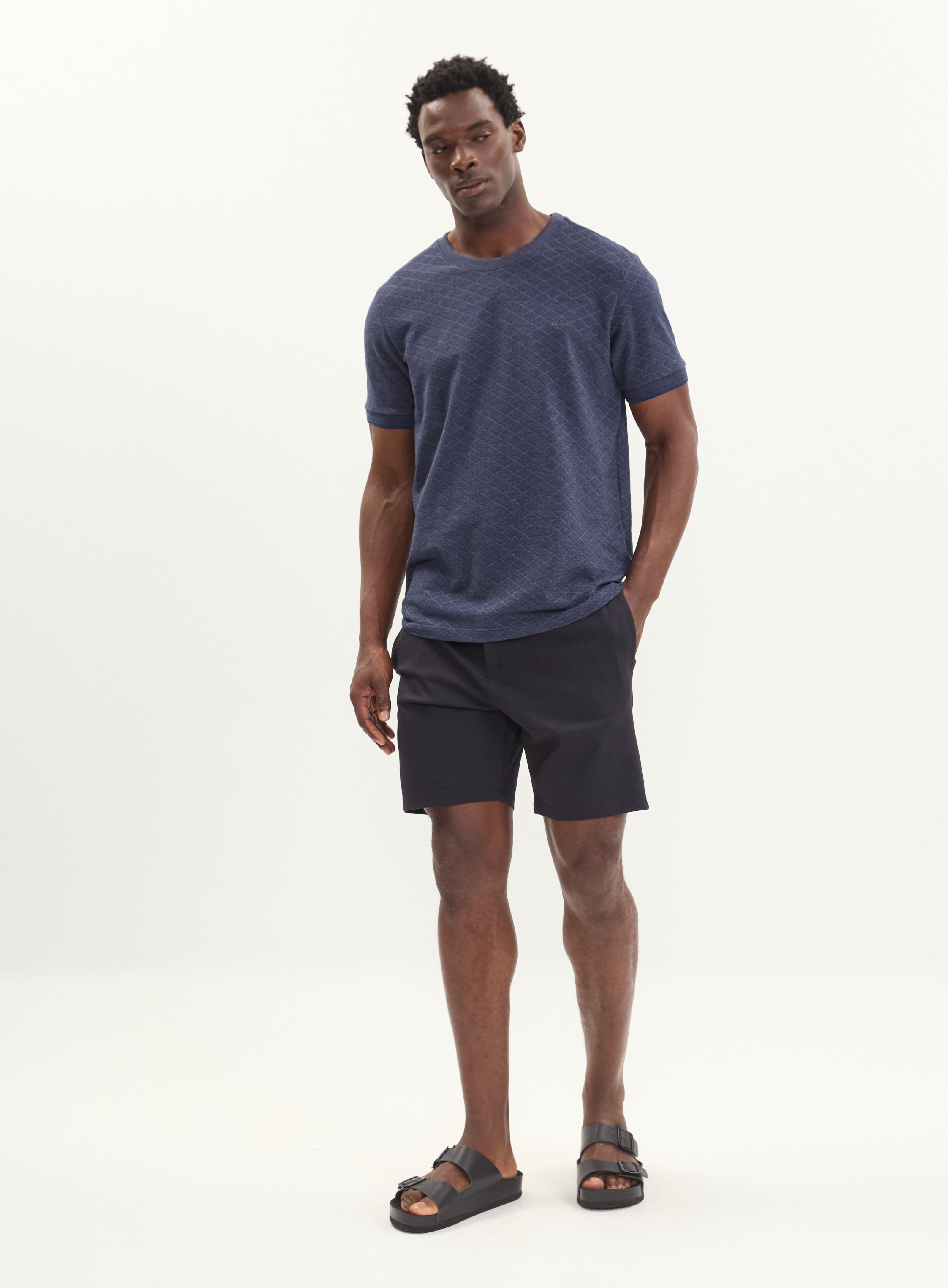 CAMISETA JACQUARD G AZUL DARKNESS