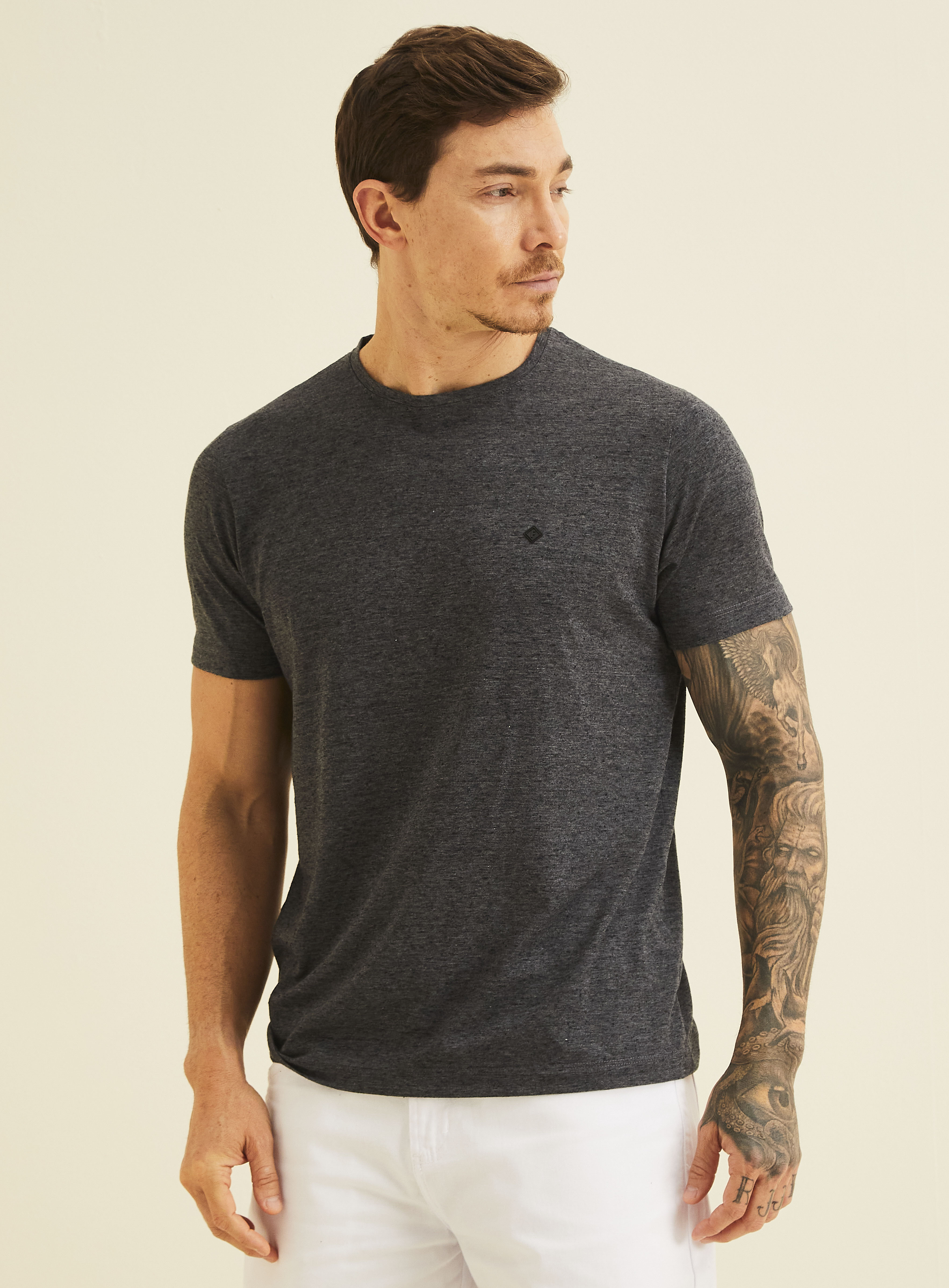 CAMISETA FORUM PACK 2PEÇAS GG PRETO/BRANCO