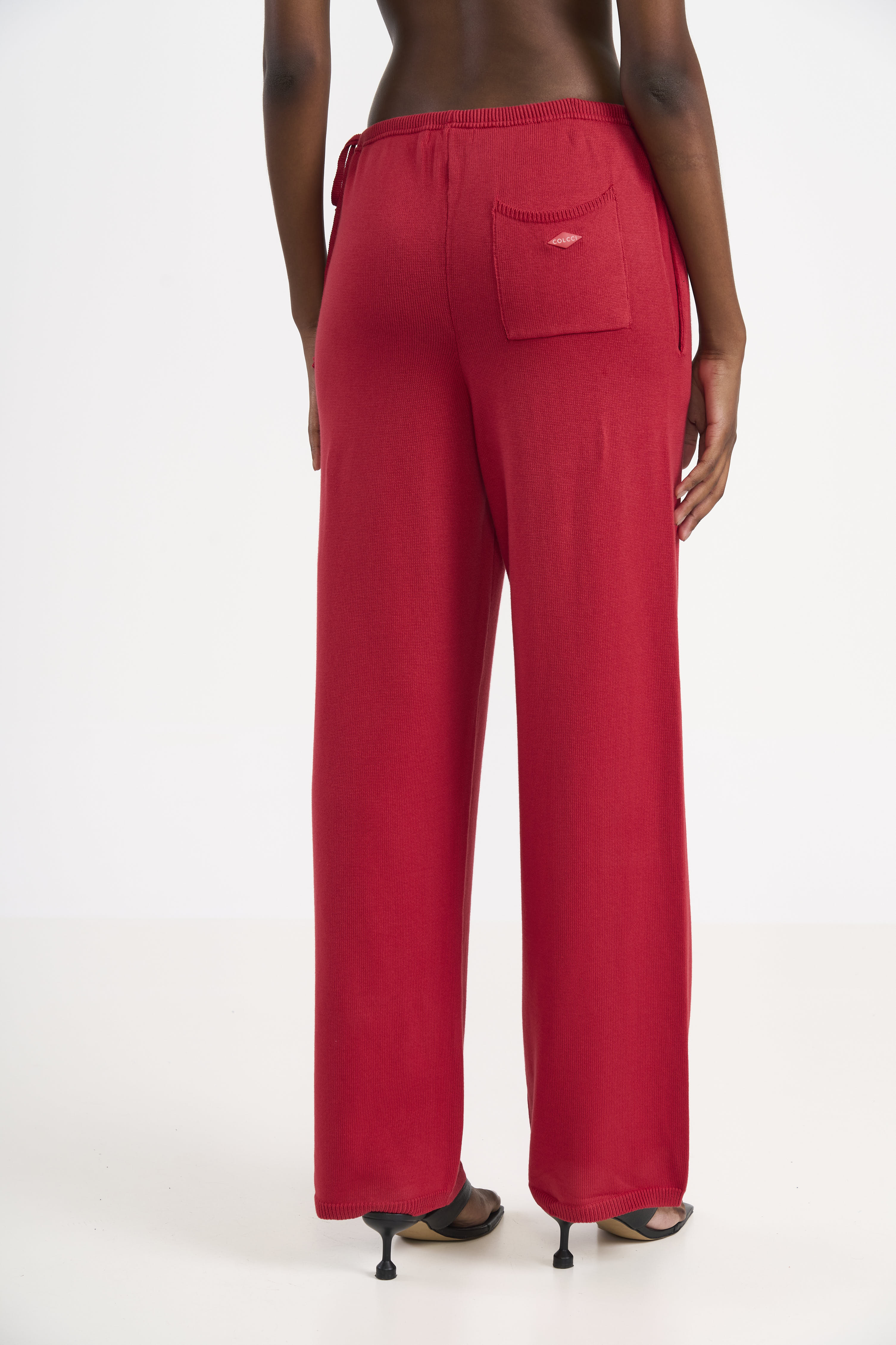 CALÇA TRICÔ G VERMELHO SPARKLY