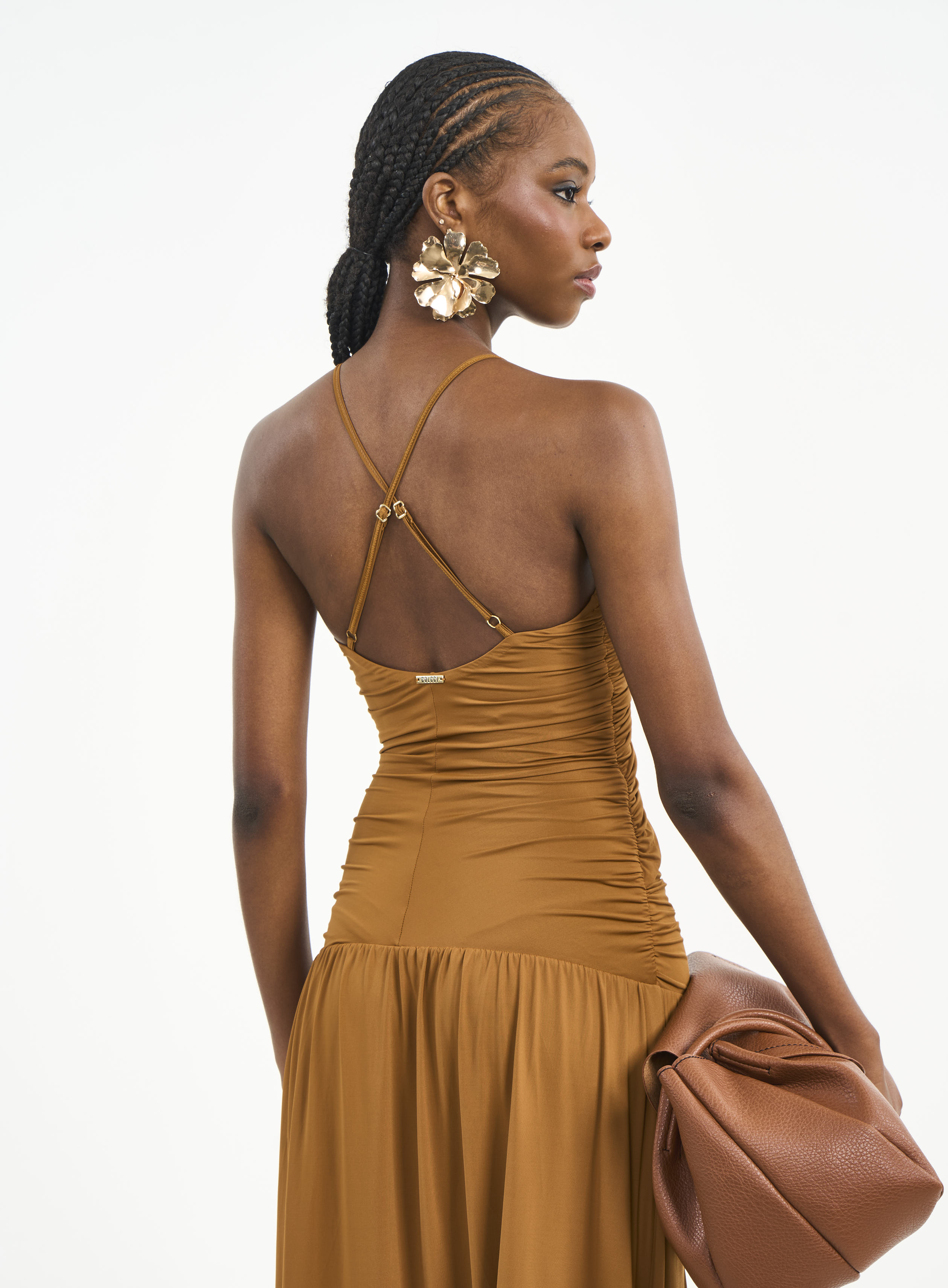VESTIDO COLCCI M MARROM DROME