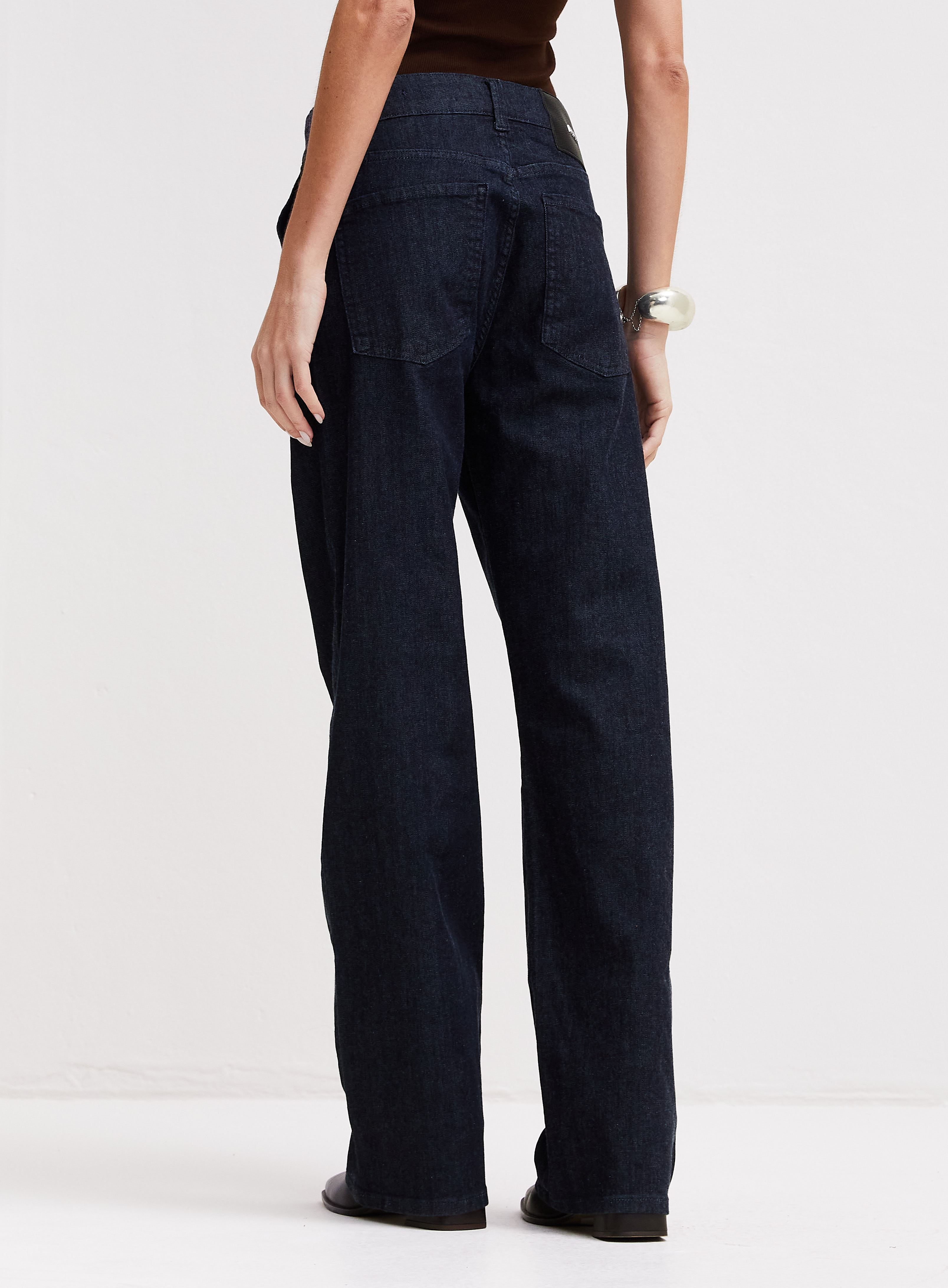 CALÇA JEANS RAQUEL WIDE LEG 42 INDIGO