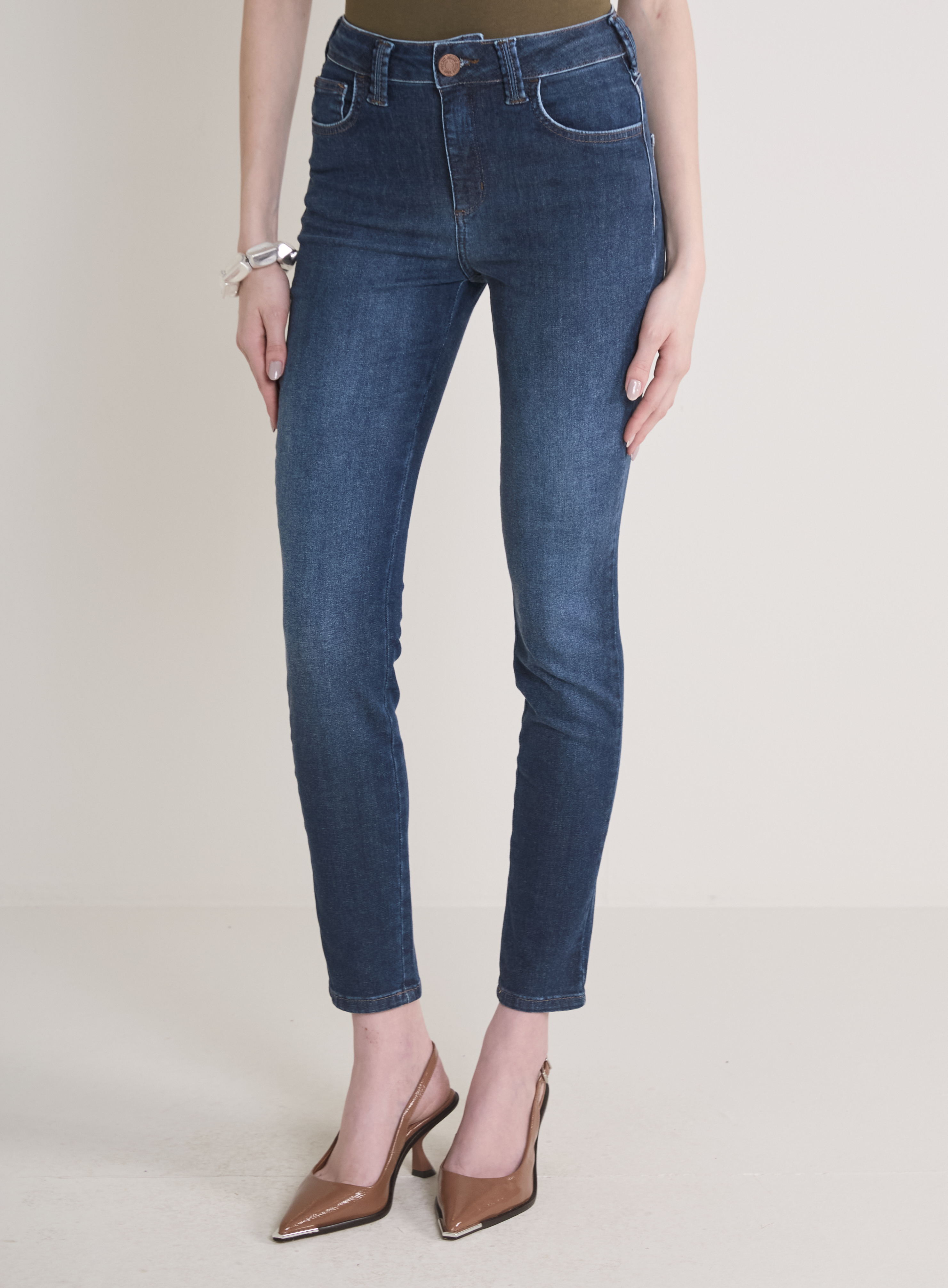CALÇA JEANS MARISA 2 CIGARRETE 38 INDIGO