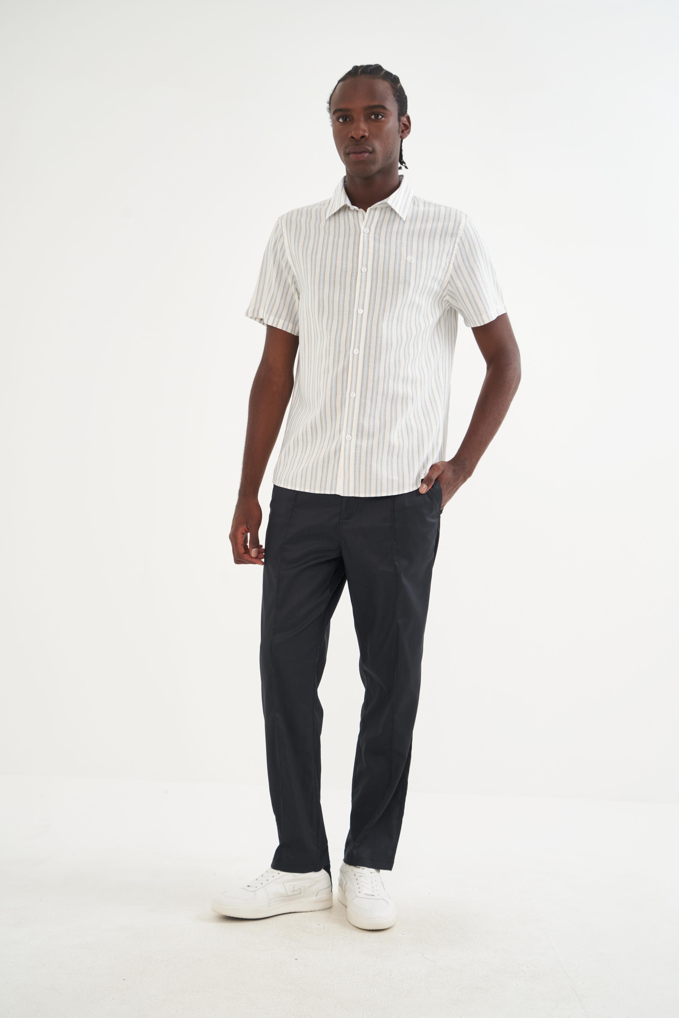 CAMISA LINHO LISTRADA RELAX G LISTRADO