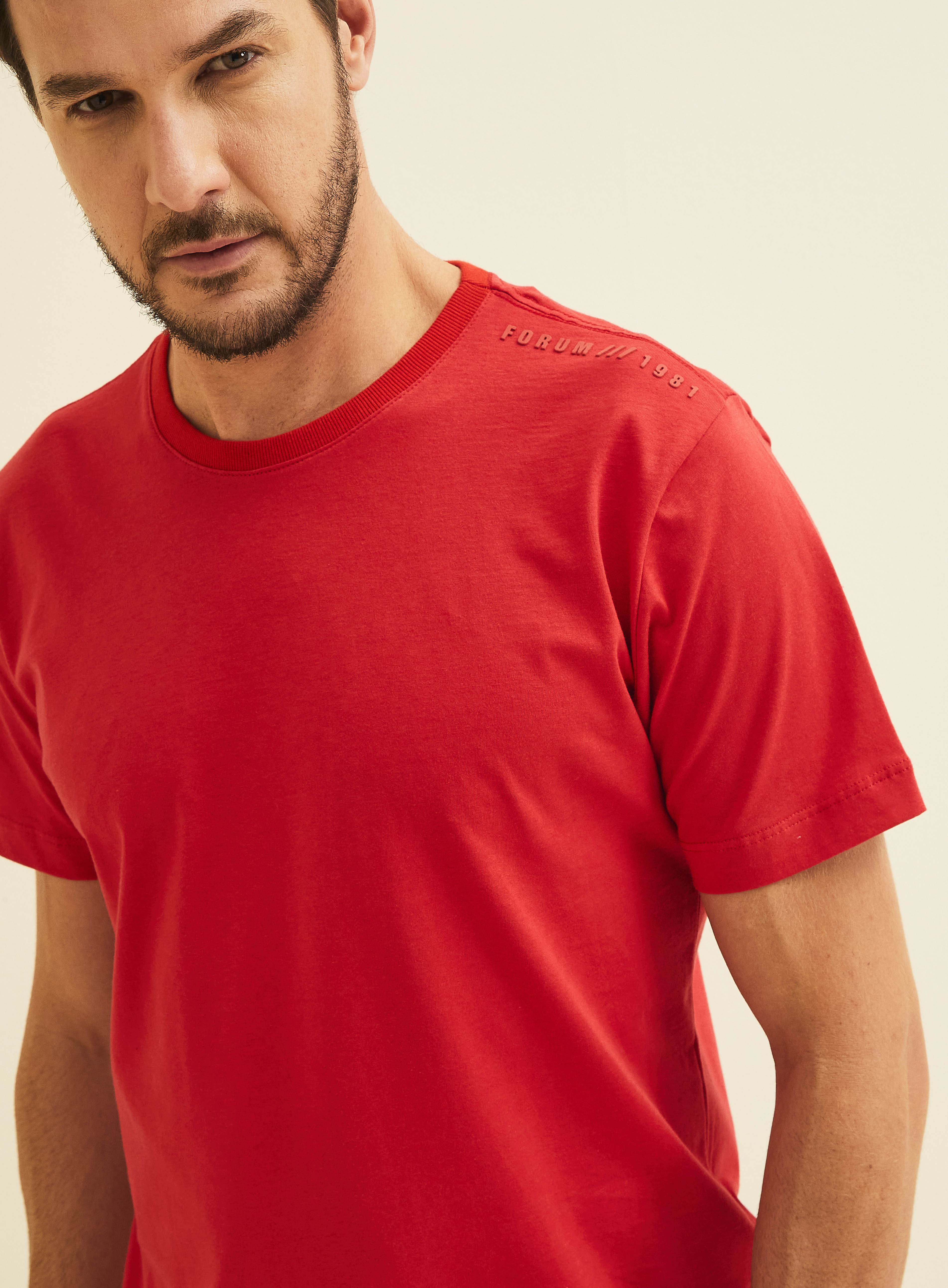CAMISETA FORUM M VERMELHO SPARKLY