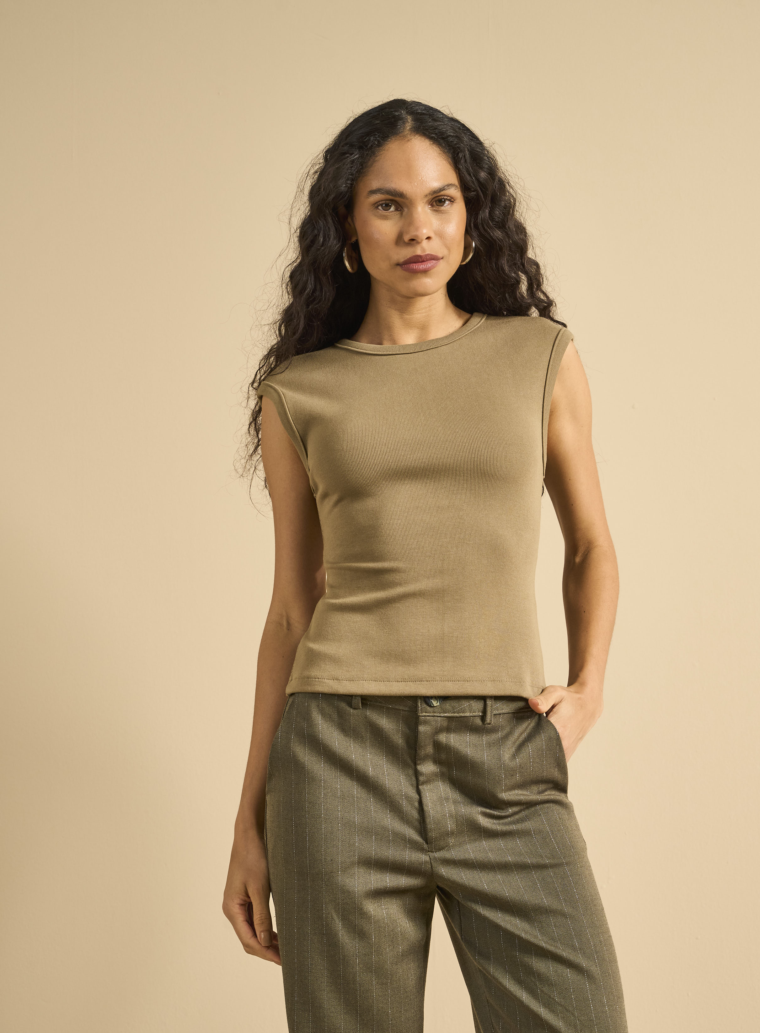 BLUSA FORUM G BEGE TERRE