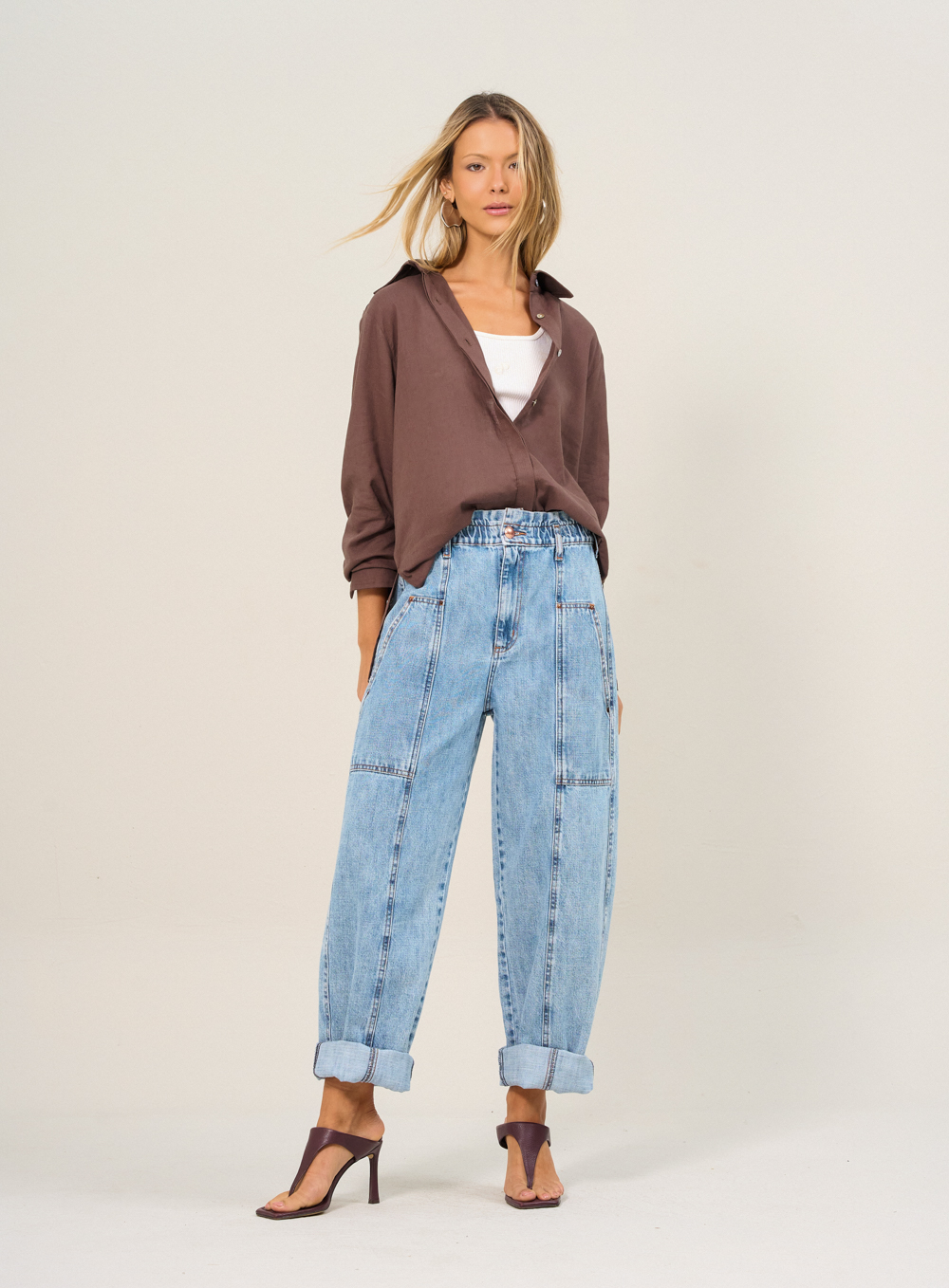 CALÇA JEANS BALLON 44 INDIGO