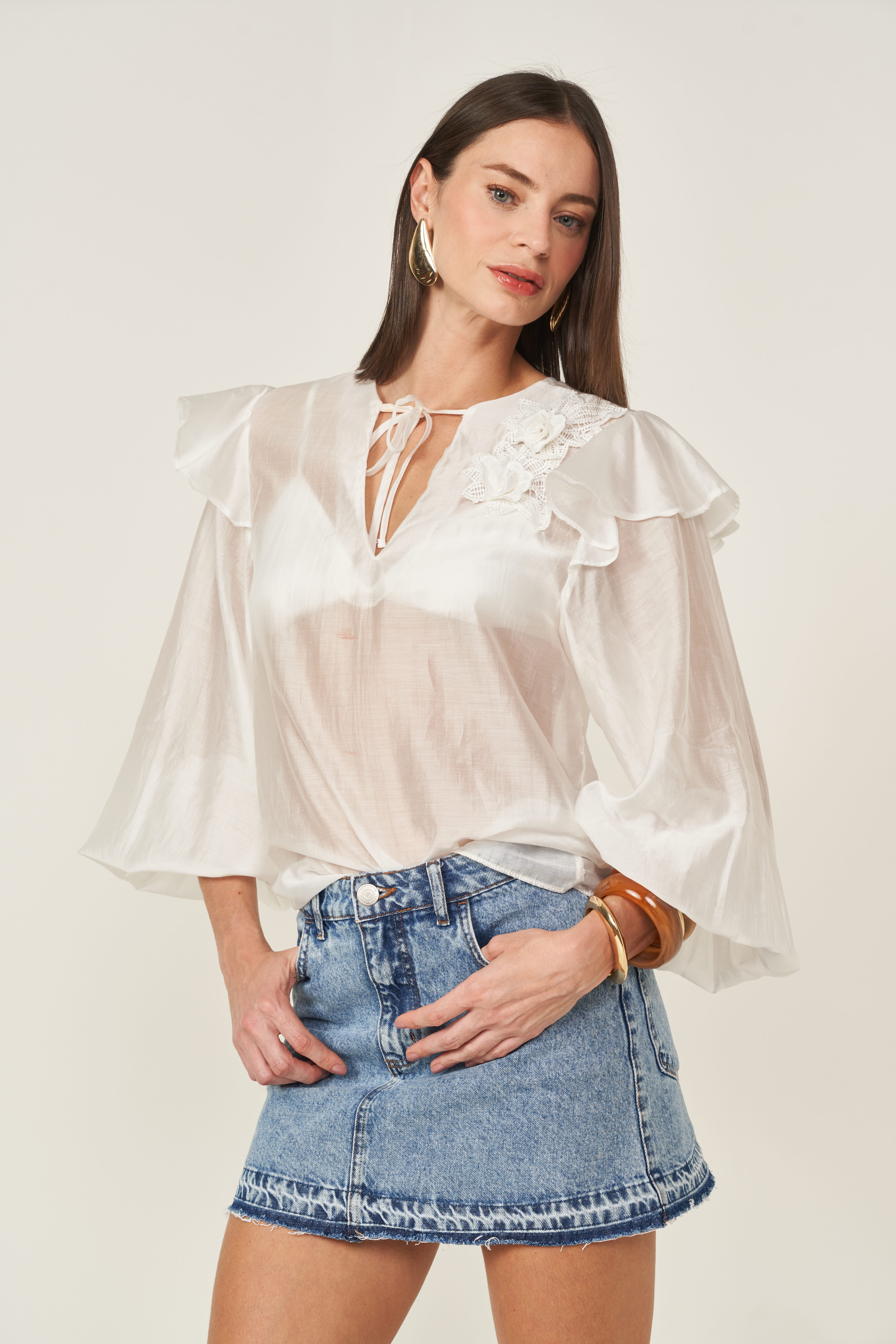 BLUSA COLCCI G OFF SHELL