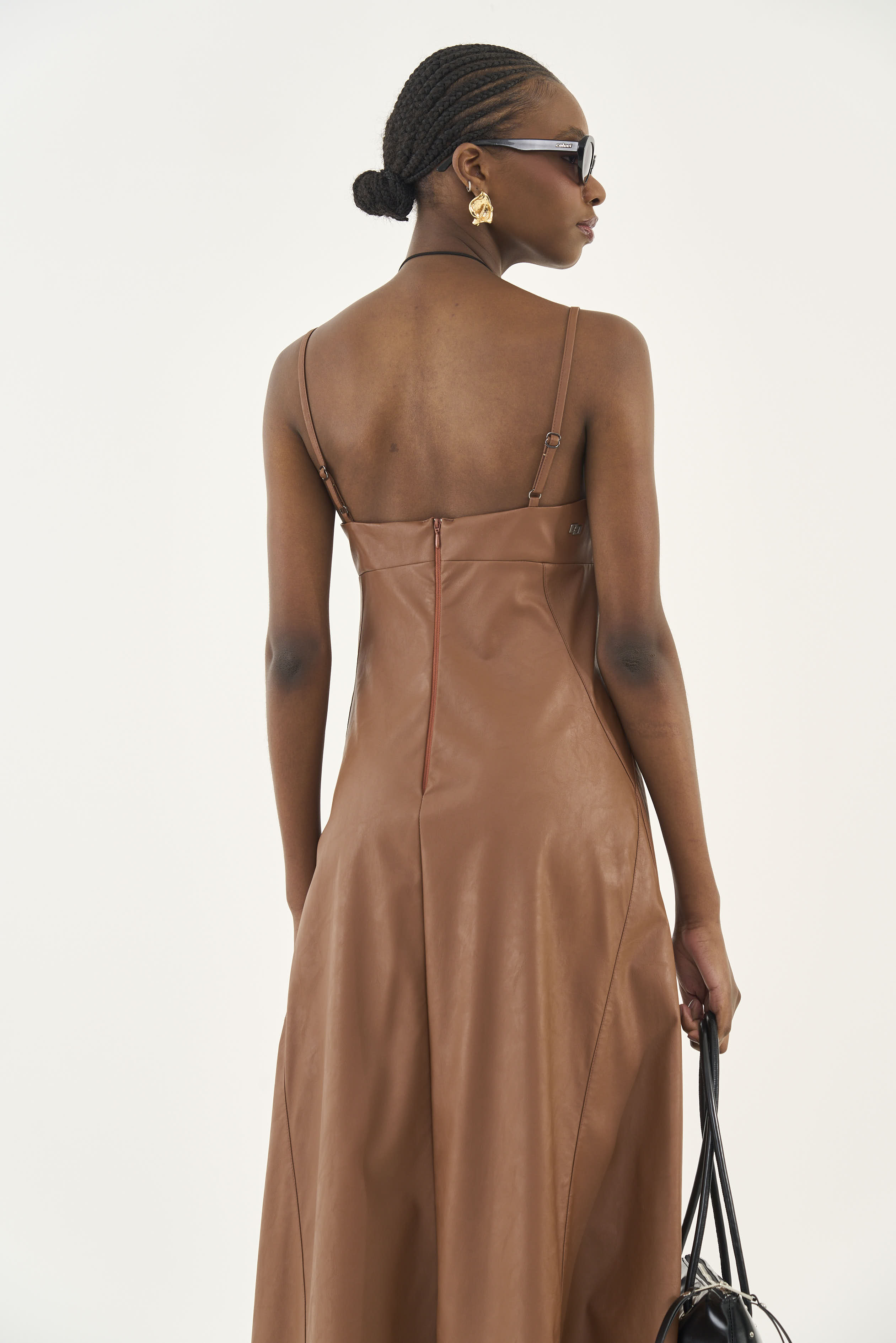 VESTIDO COLCCI M MARROM CARVALHO