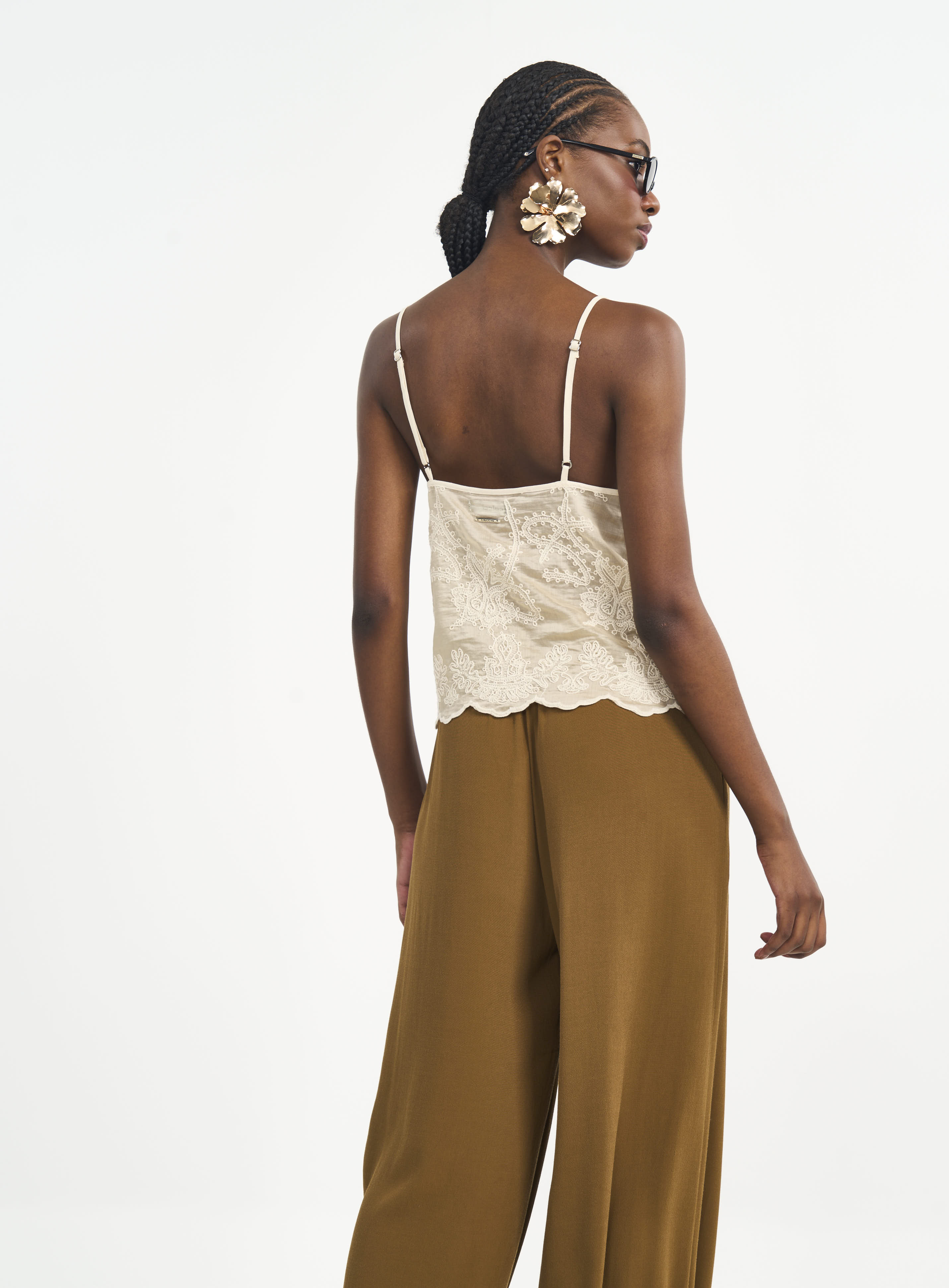 BLUSA BORDADA M BEGE BIENTO