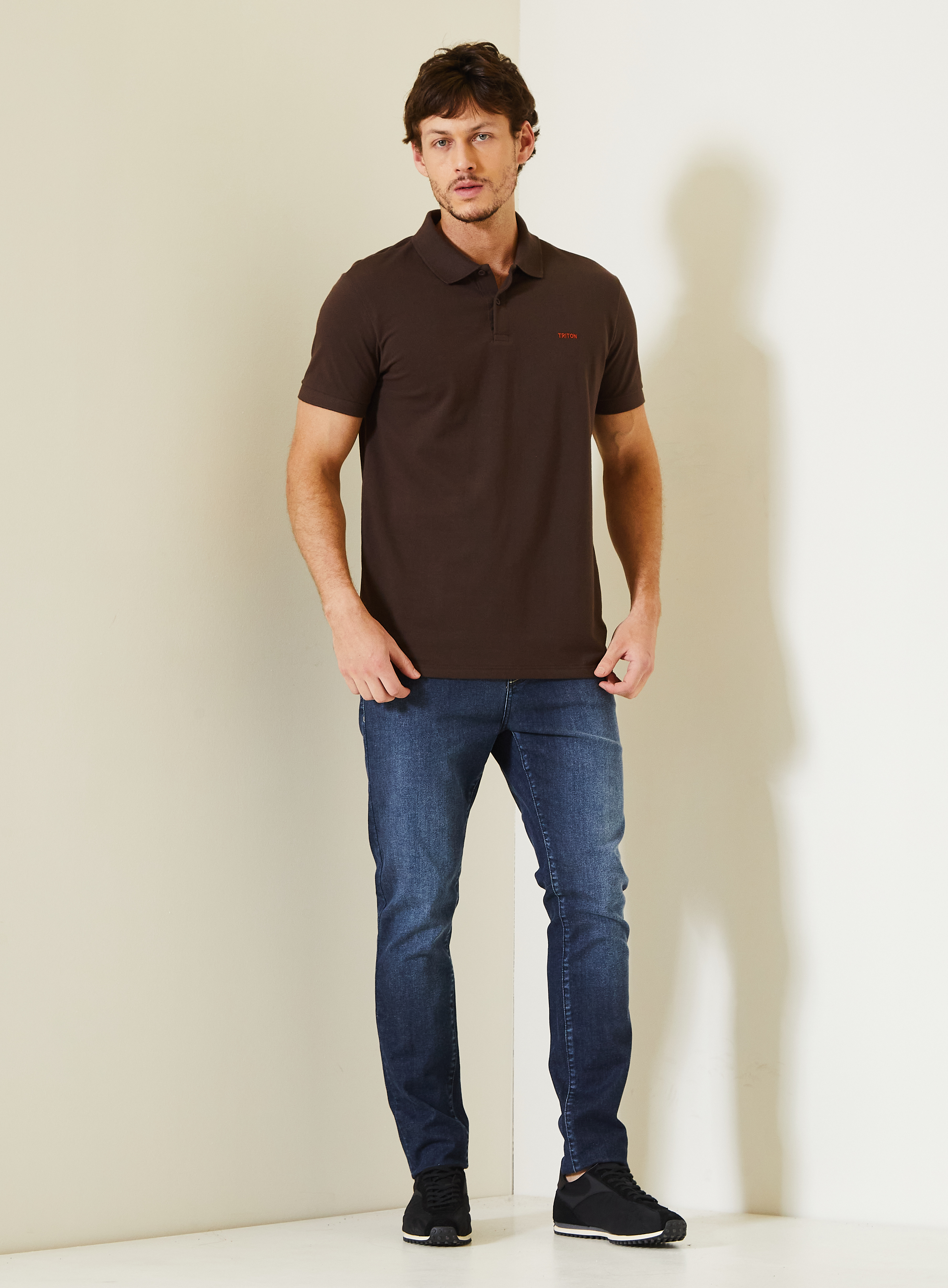 POLO TRITON GG MARROM NOBUCK