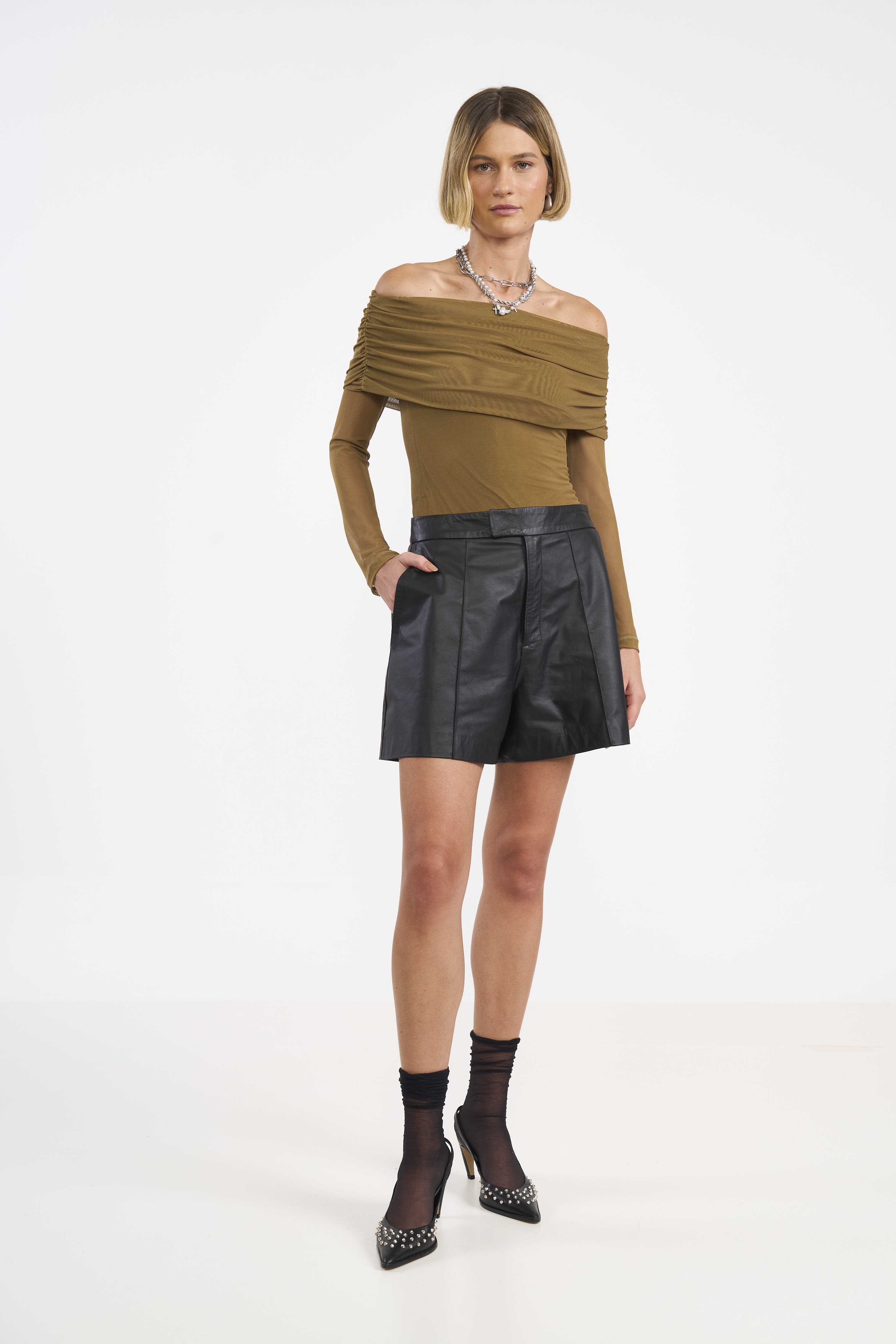 BLUSA TULE G MARROM CUMARU