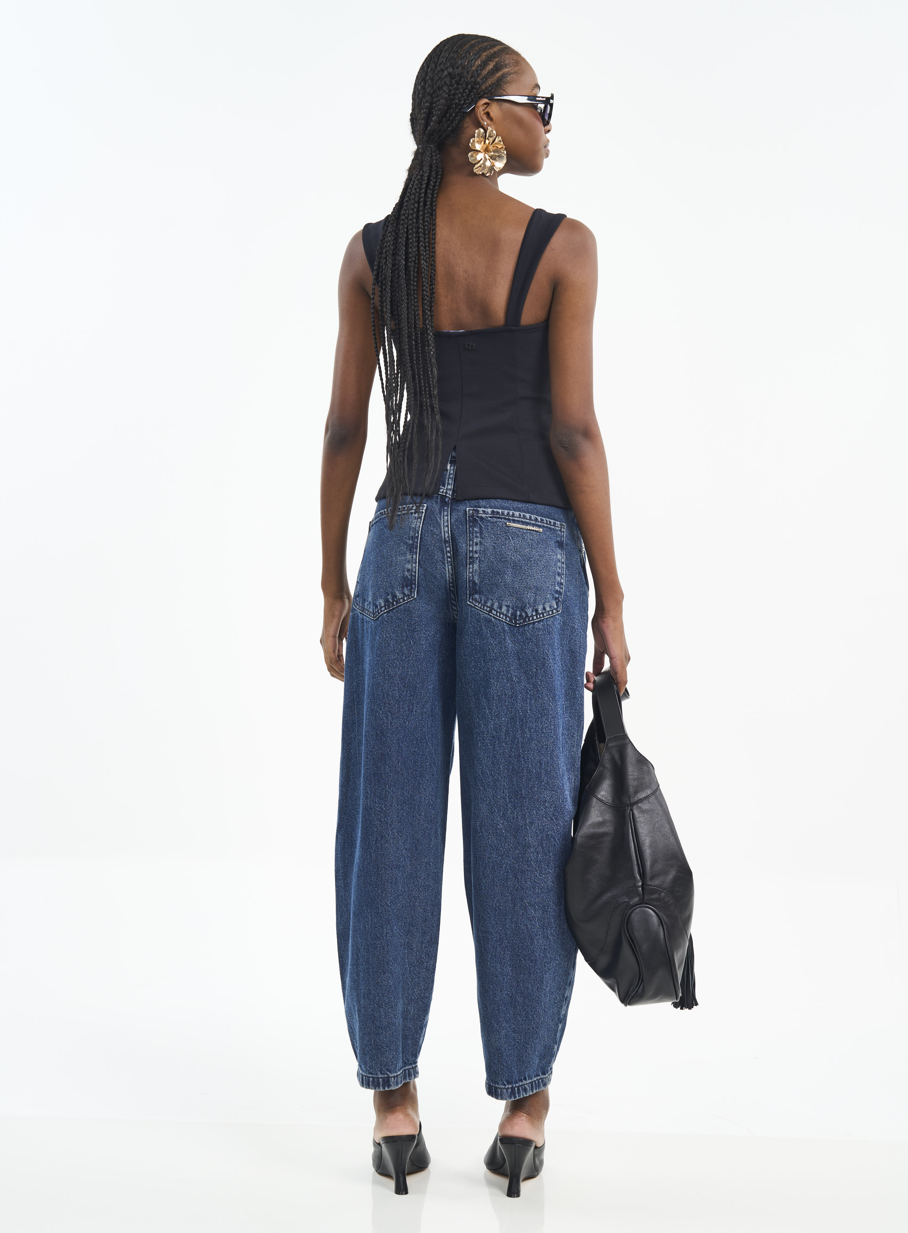 CALÇA JEANS JOANA BARRIL COM APLICAÇÃO 36 INDIGO