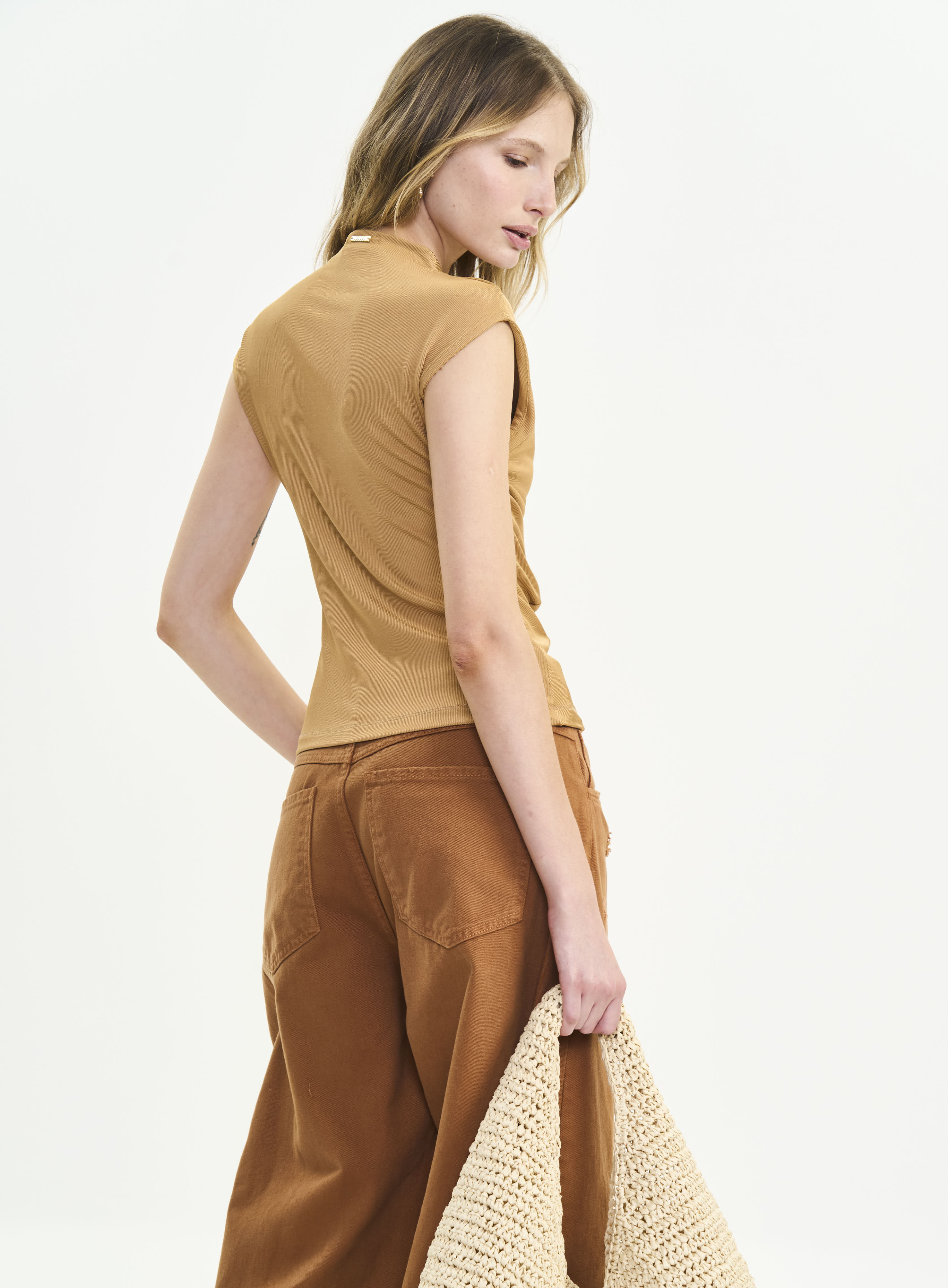 BLUSA COLCCI M MARROM FEIJO