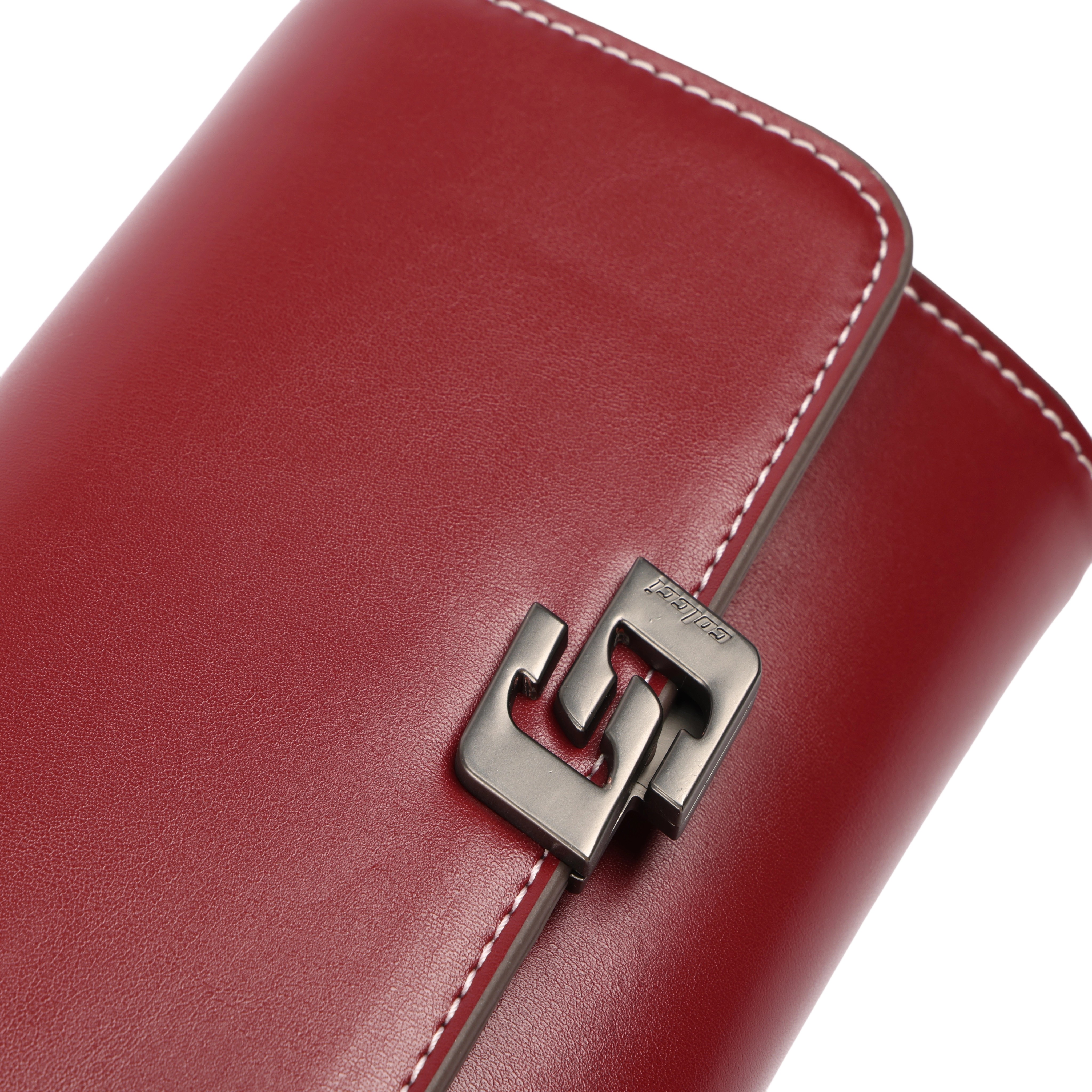 BOLSA COLCCI FEM CROSSBODY ICONIC U BORDO BLOODSTO