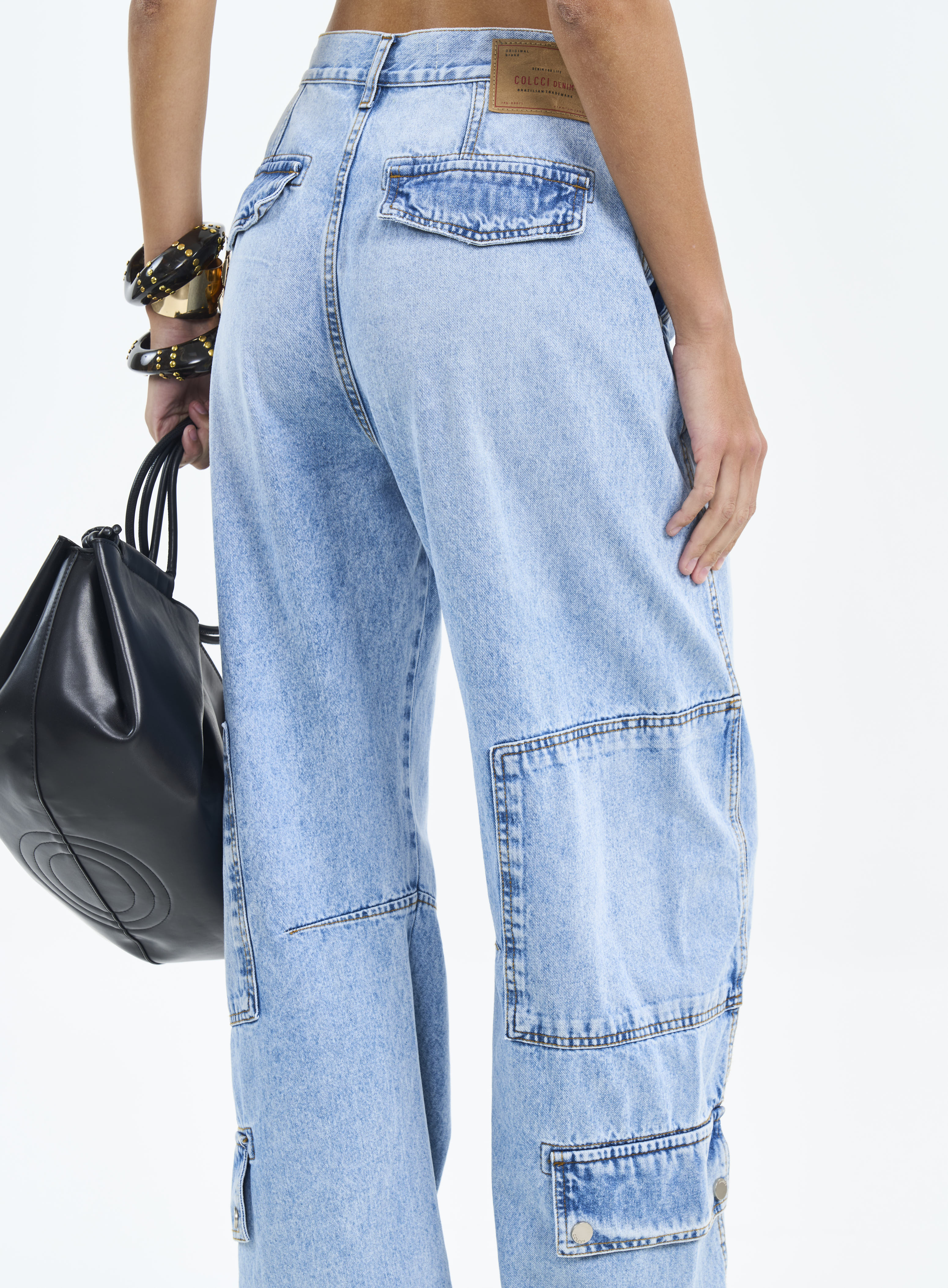 CALÇA JEANS LEONI LOW 36 INDIGO