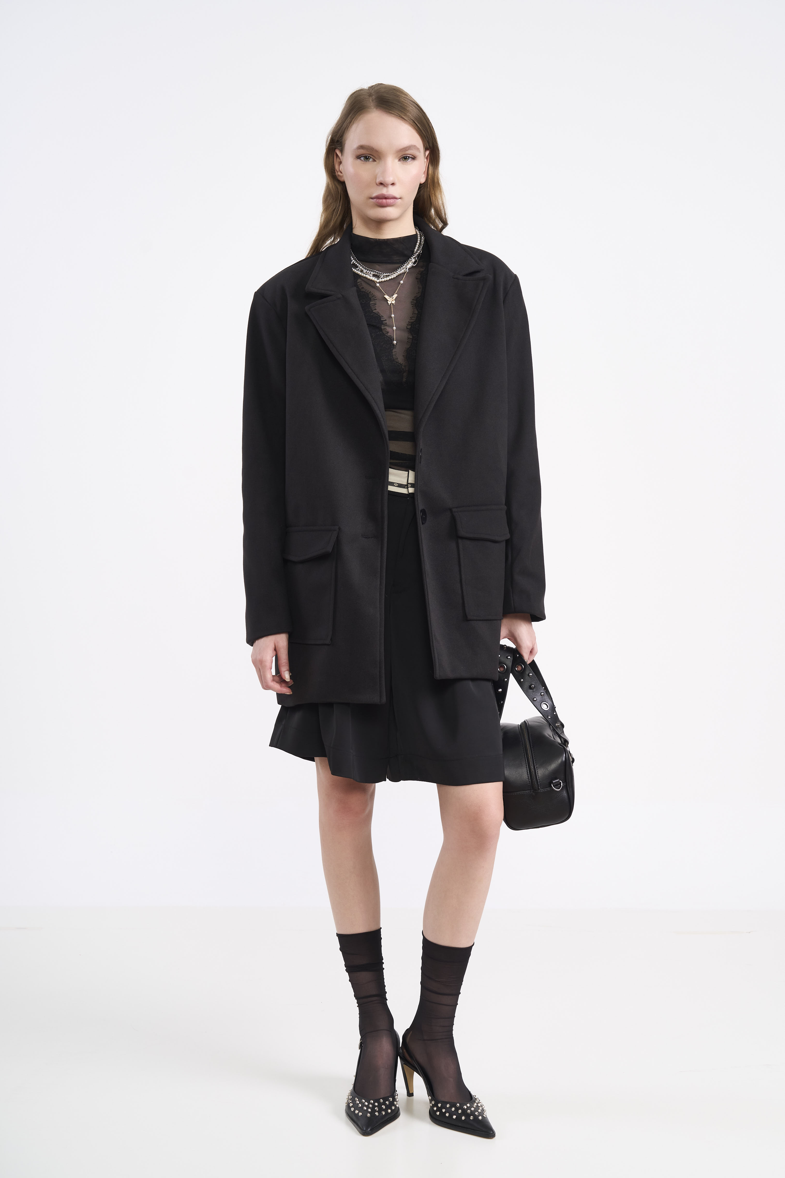 BLUSA TULE G PRETO