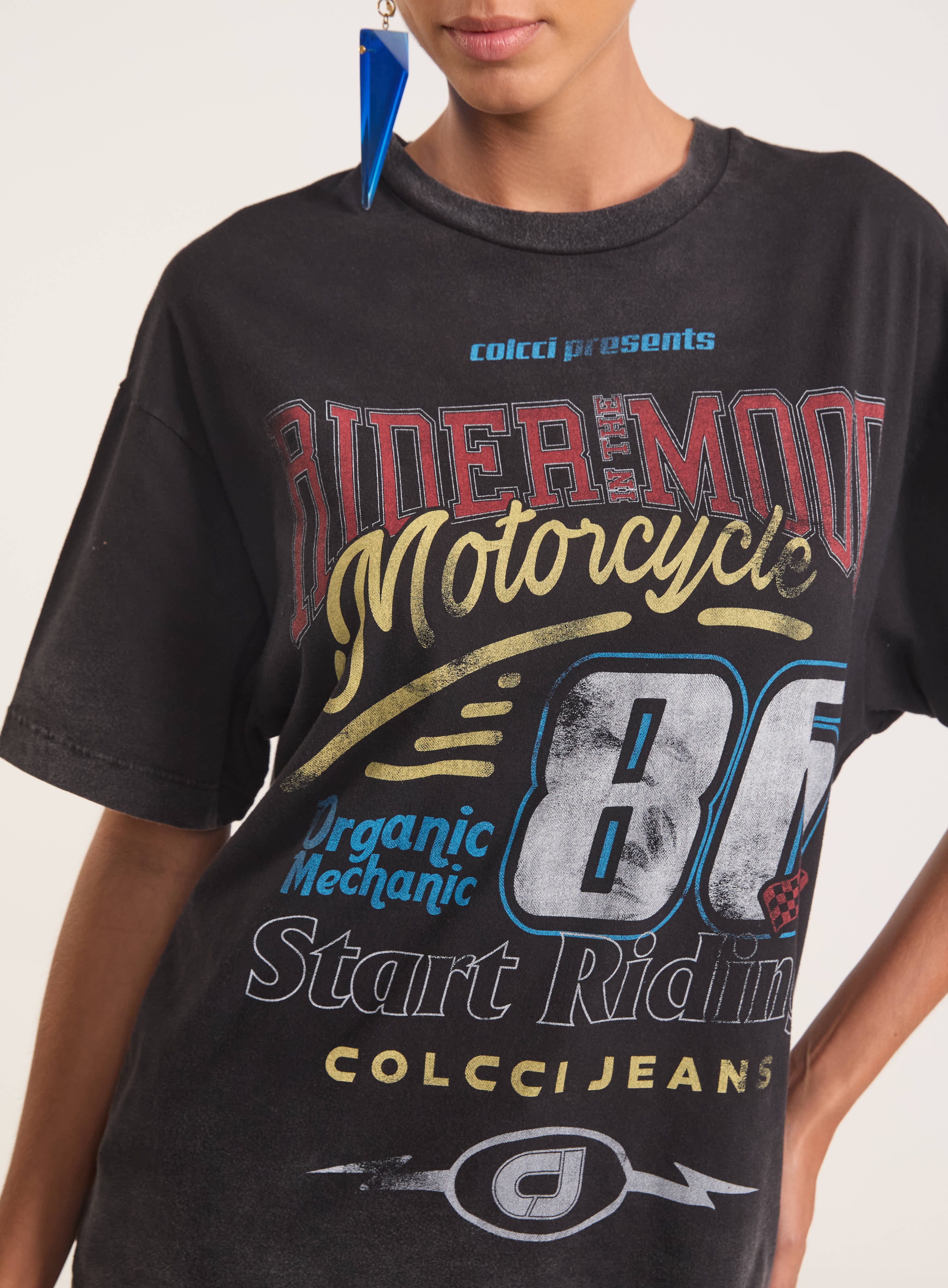CAMISETA ESTAMPADA M PRETO