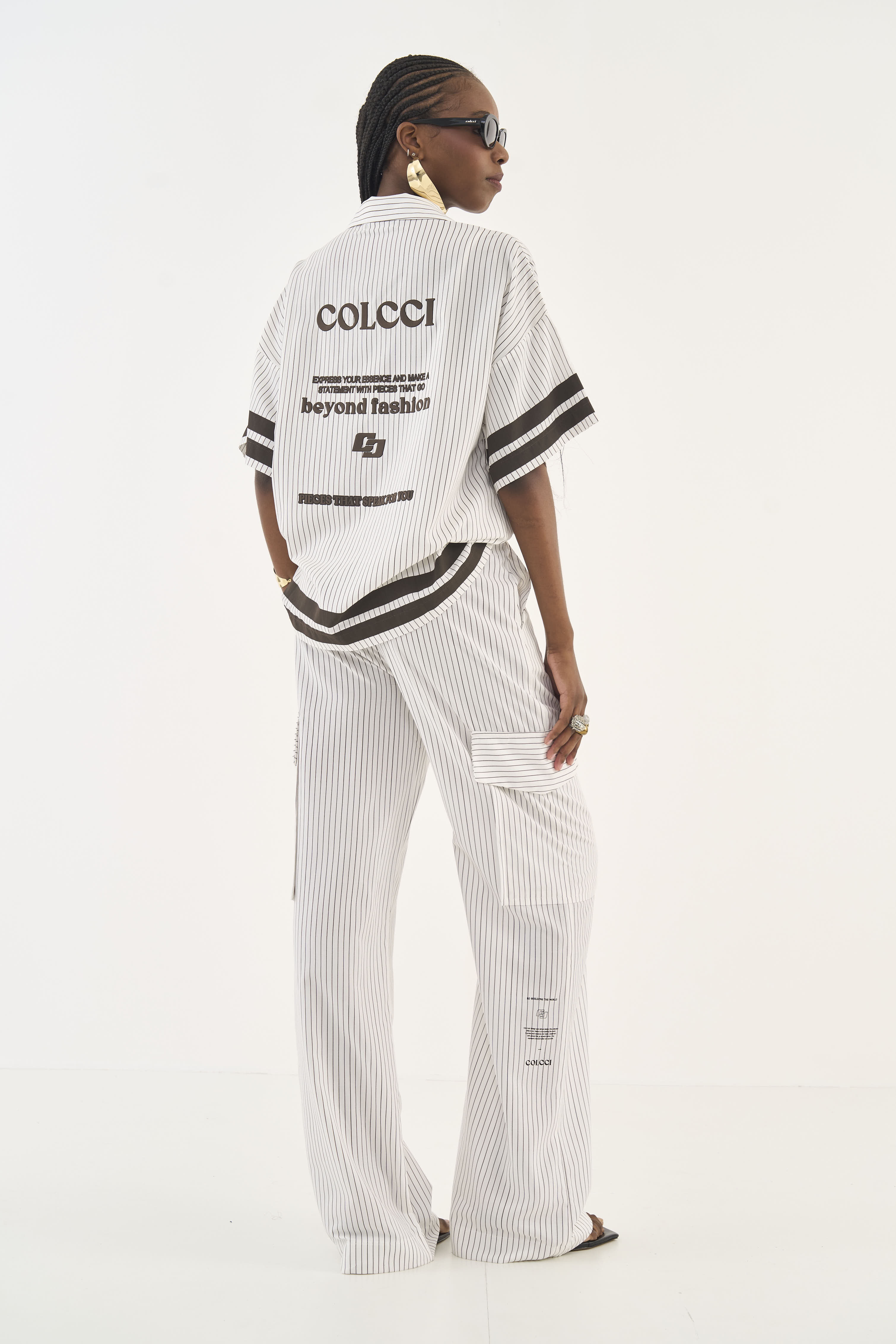 CALÇA ESTAMPADA M LIST.NOBUCK