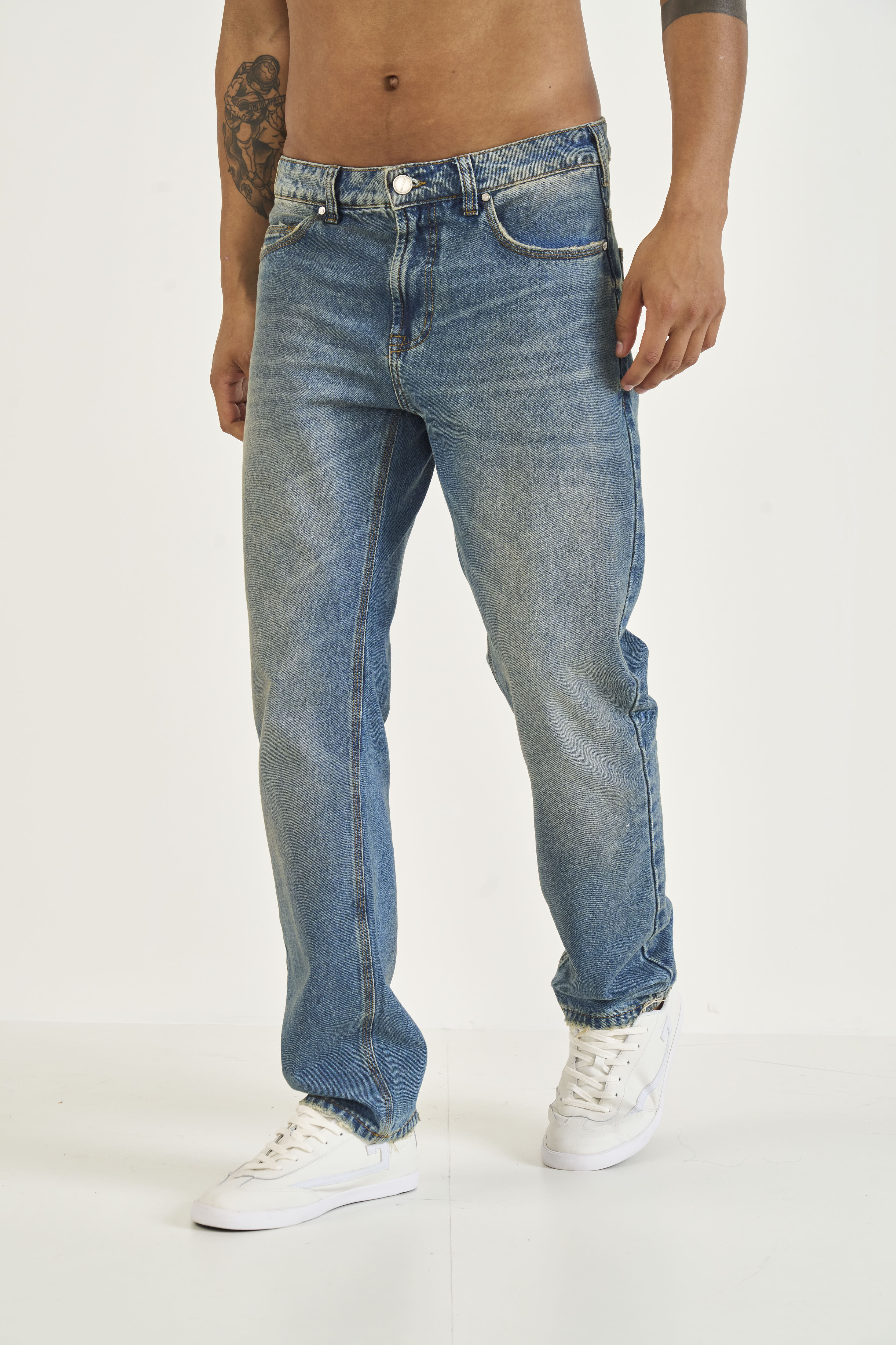 CALÇA JEANS RETA 40 INDIGO