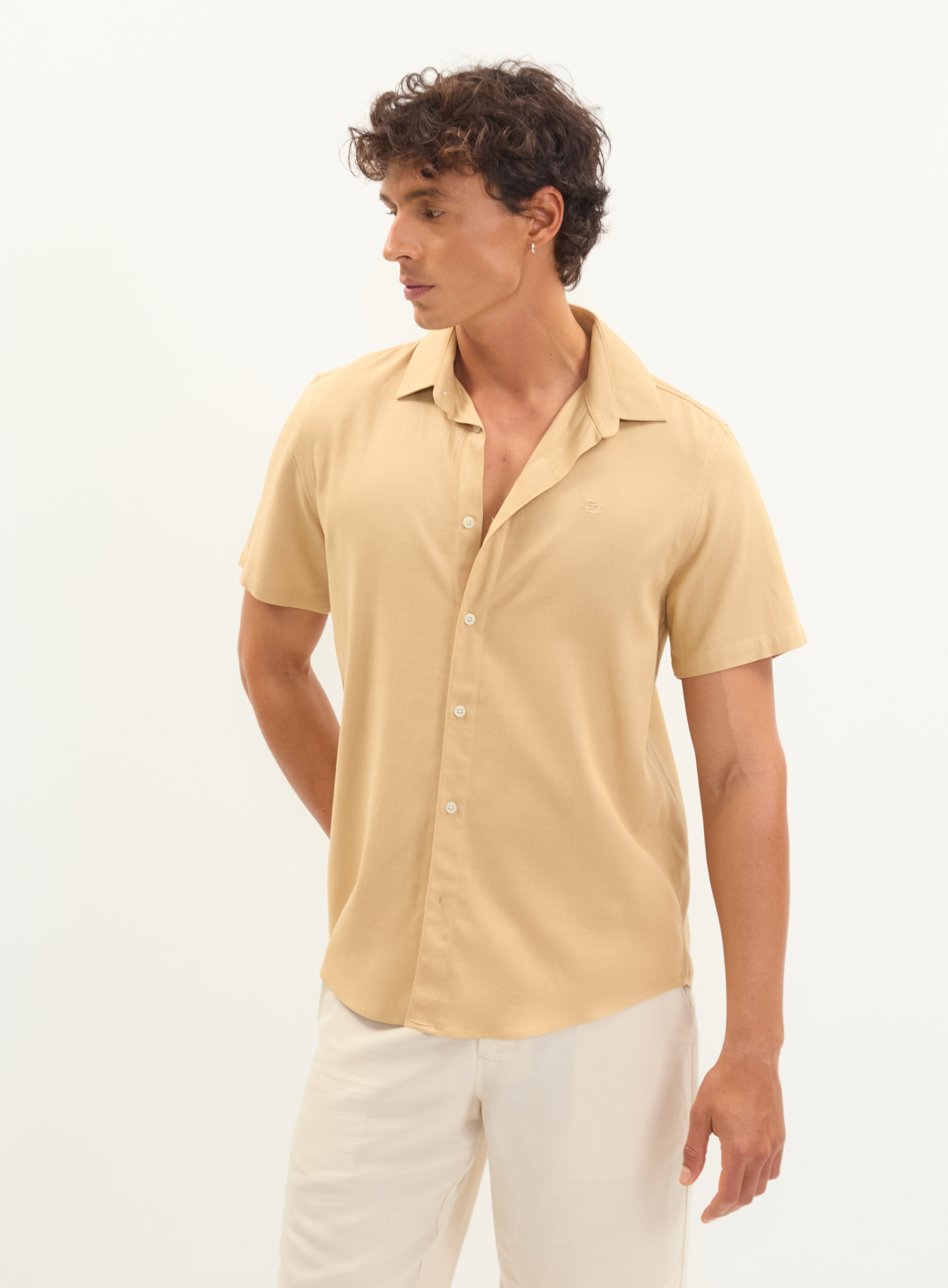 CAMISA LINHO RELAX G BEGE FLAVO
