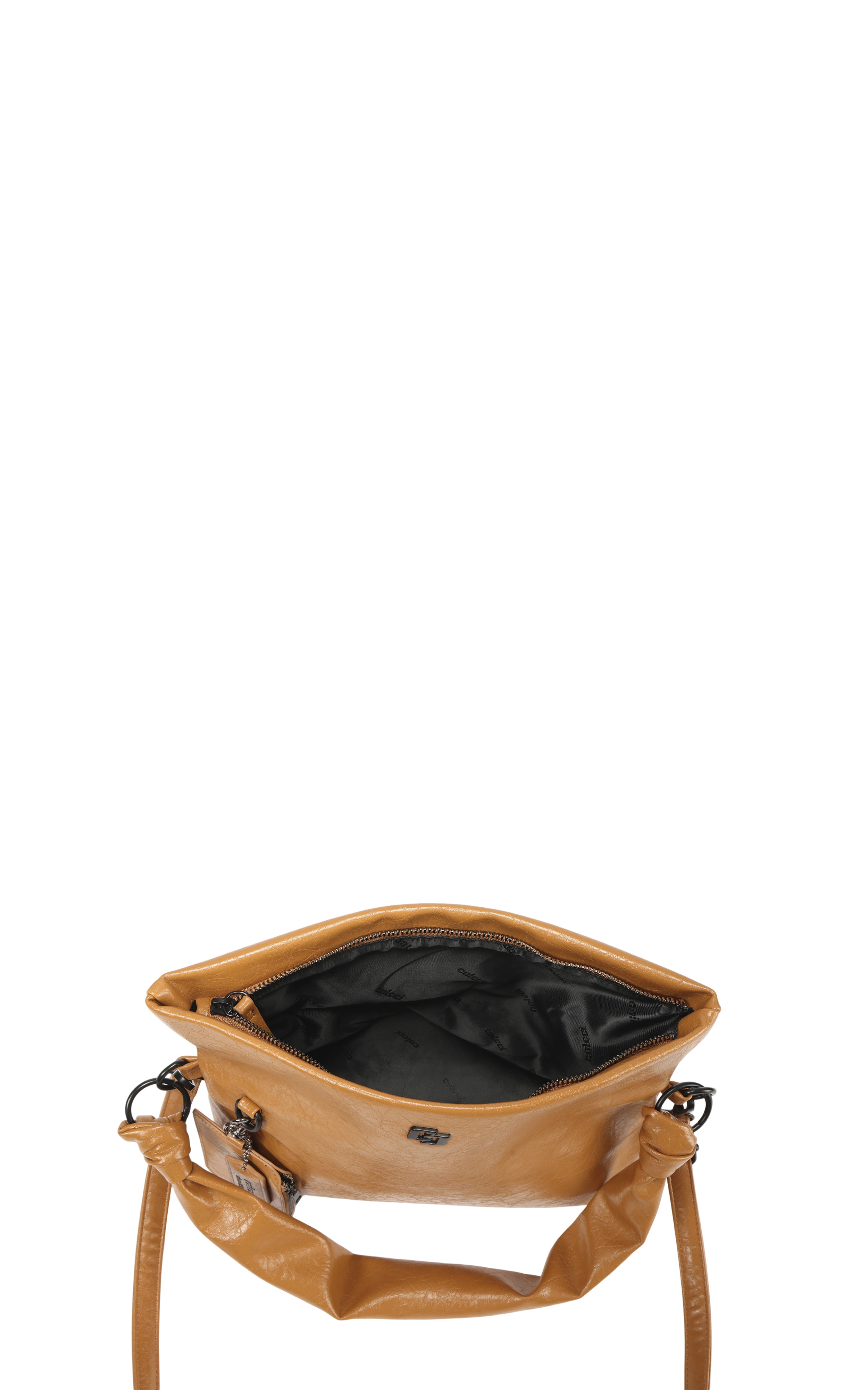 BOLSA COLCCI FEM SHOULDER TEXTURA U PRETO