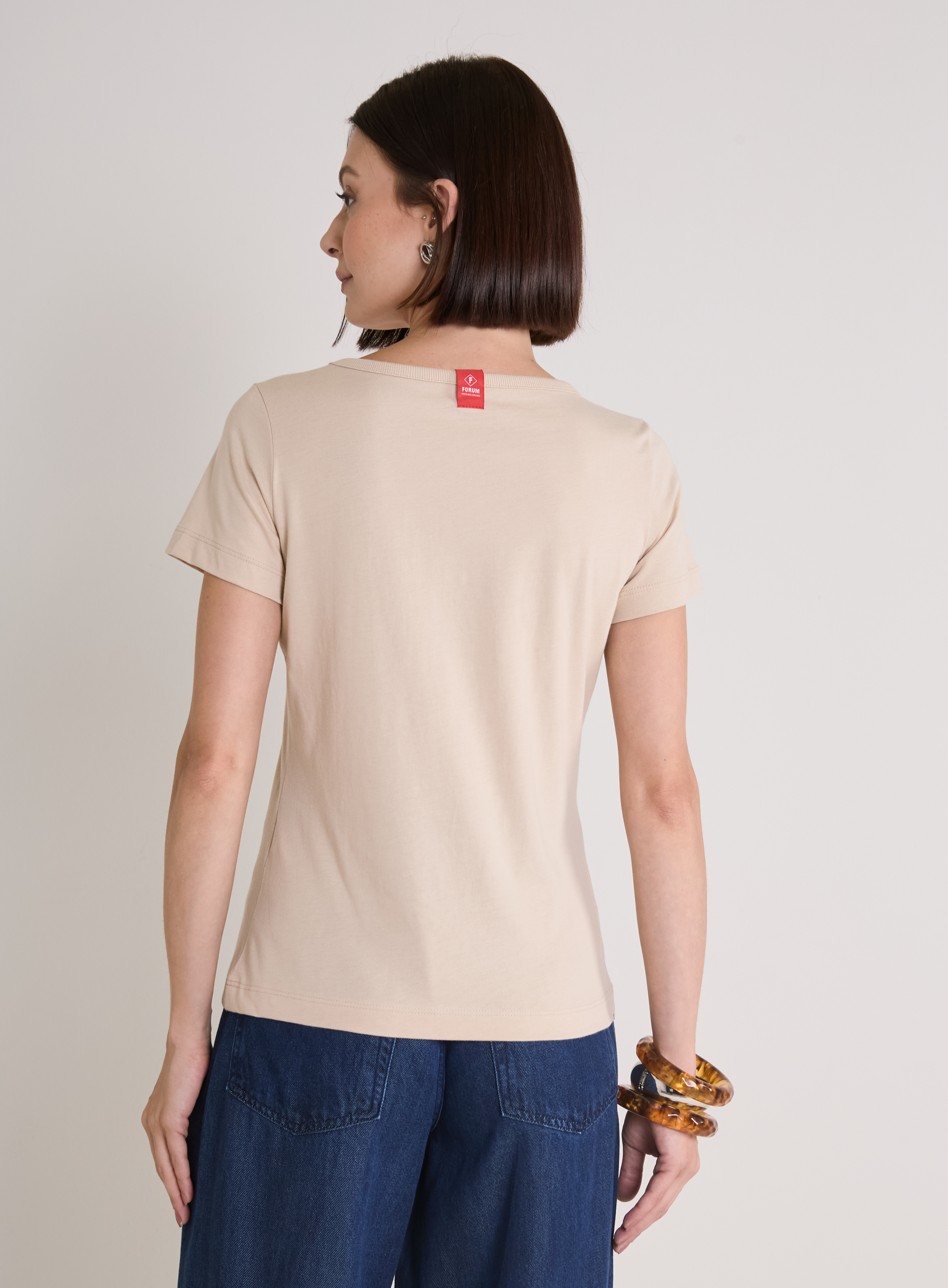 CAMISETA FORUM G MARROM IMBUIA