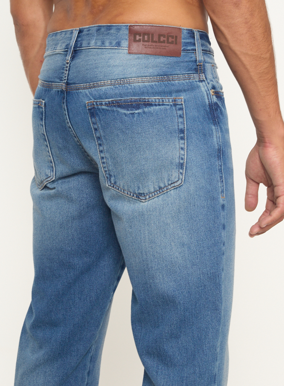 CALÇA JEANS RETA 38 INDIGO