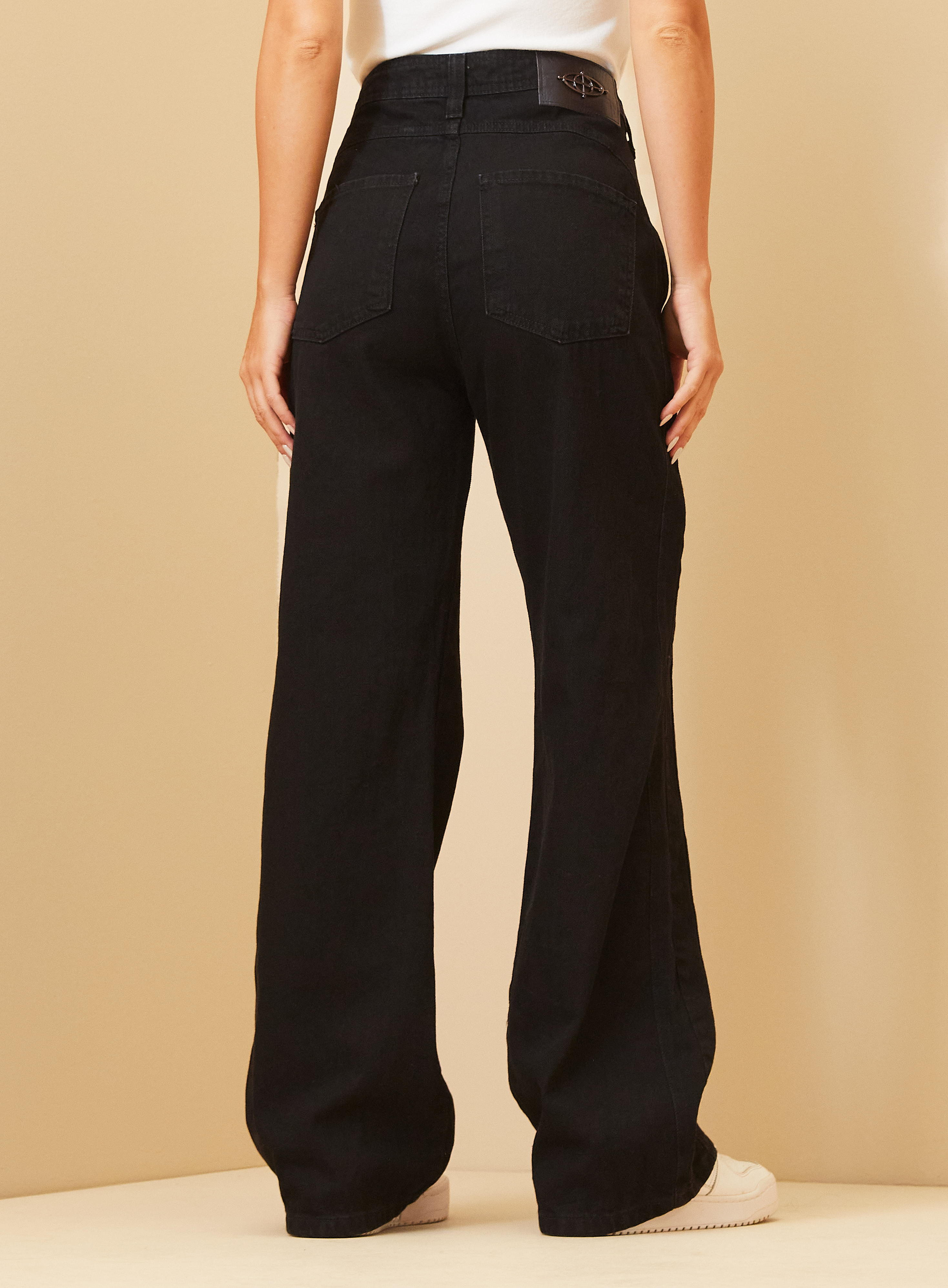 CALÇA JEANS NEW LOREN 38 IND.PRETO