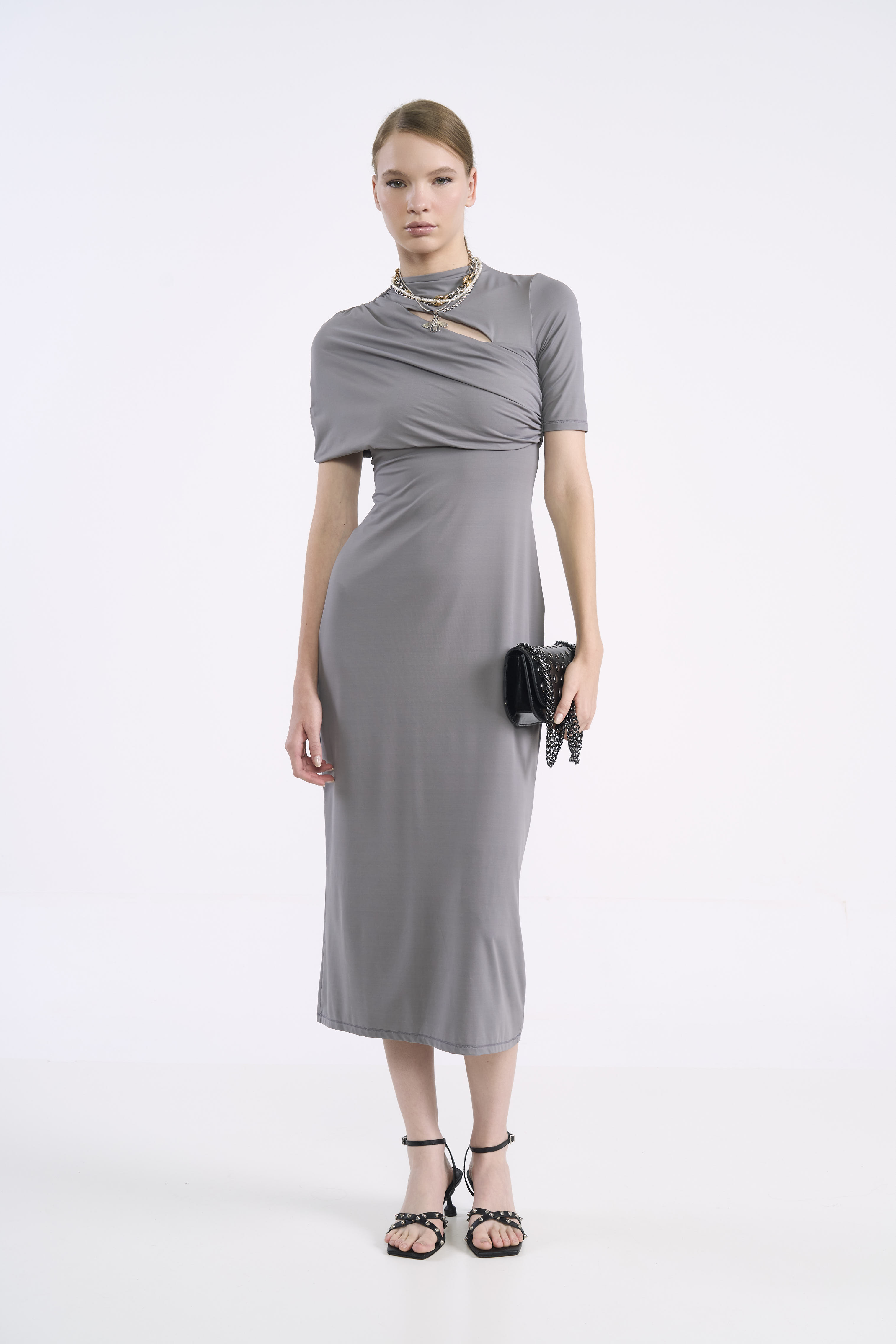 VESTIDO COLCCI G CINZA ALITA