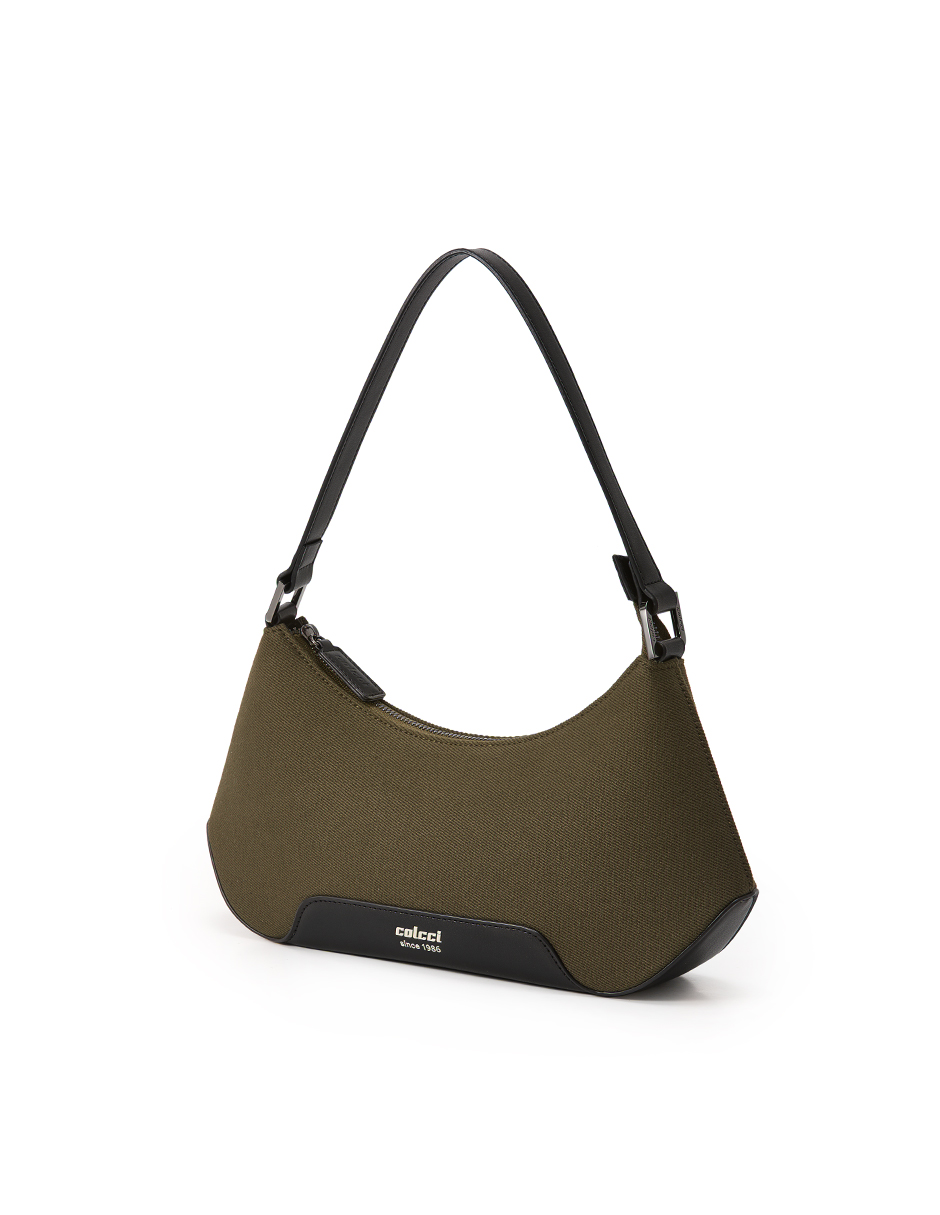BOLSA COLCCI FEM SHOULDER WAVE U PRETO