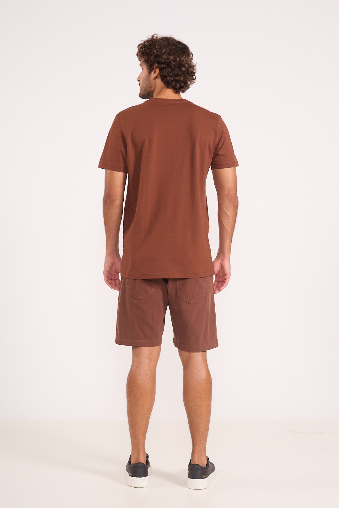 BERMUDA SARJA NEW DAVI 42 MARROM TIRAMISU