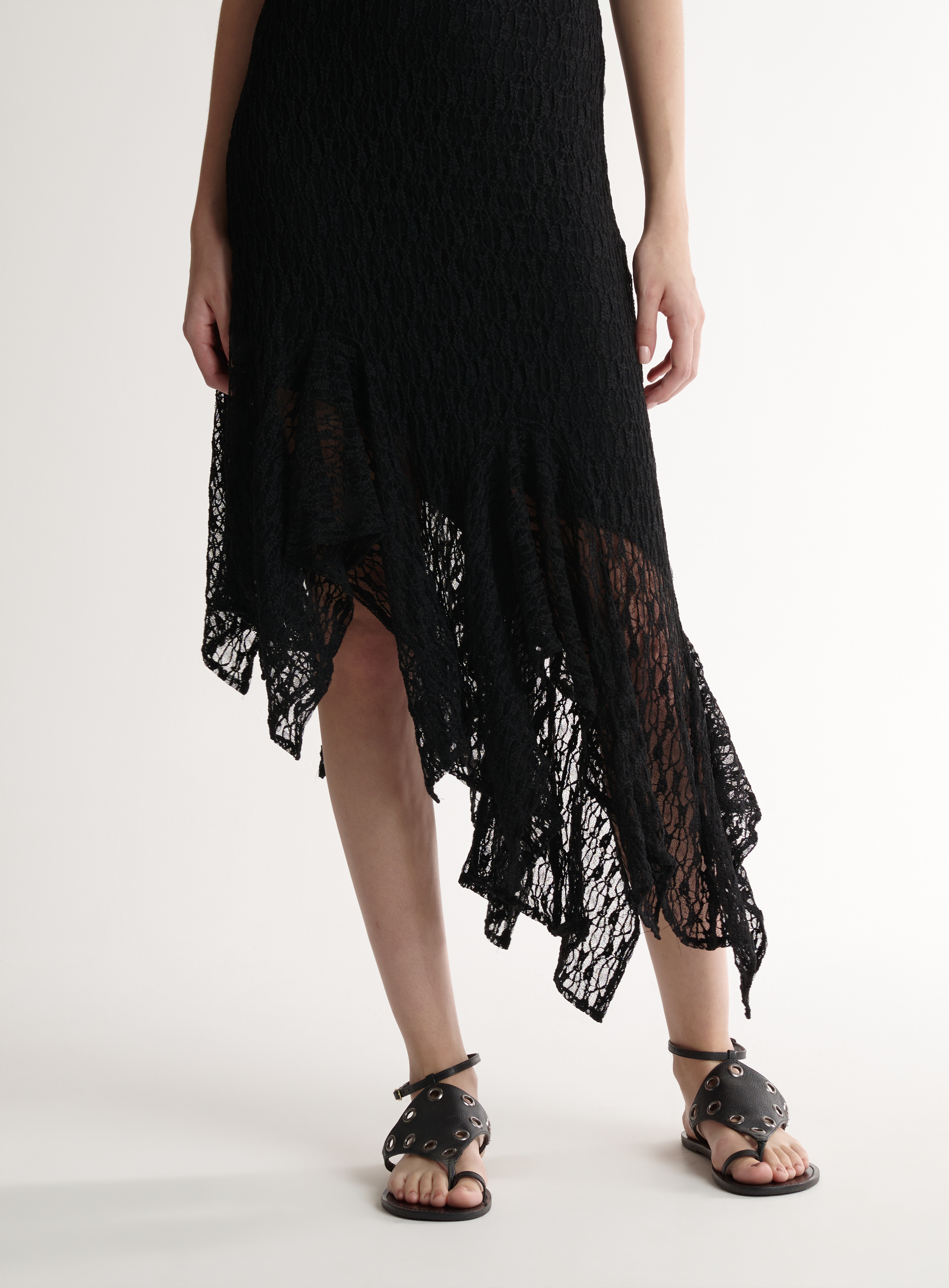 VESTIDO RENDA G PRETO