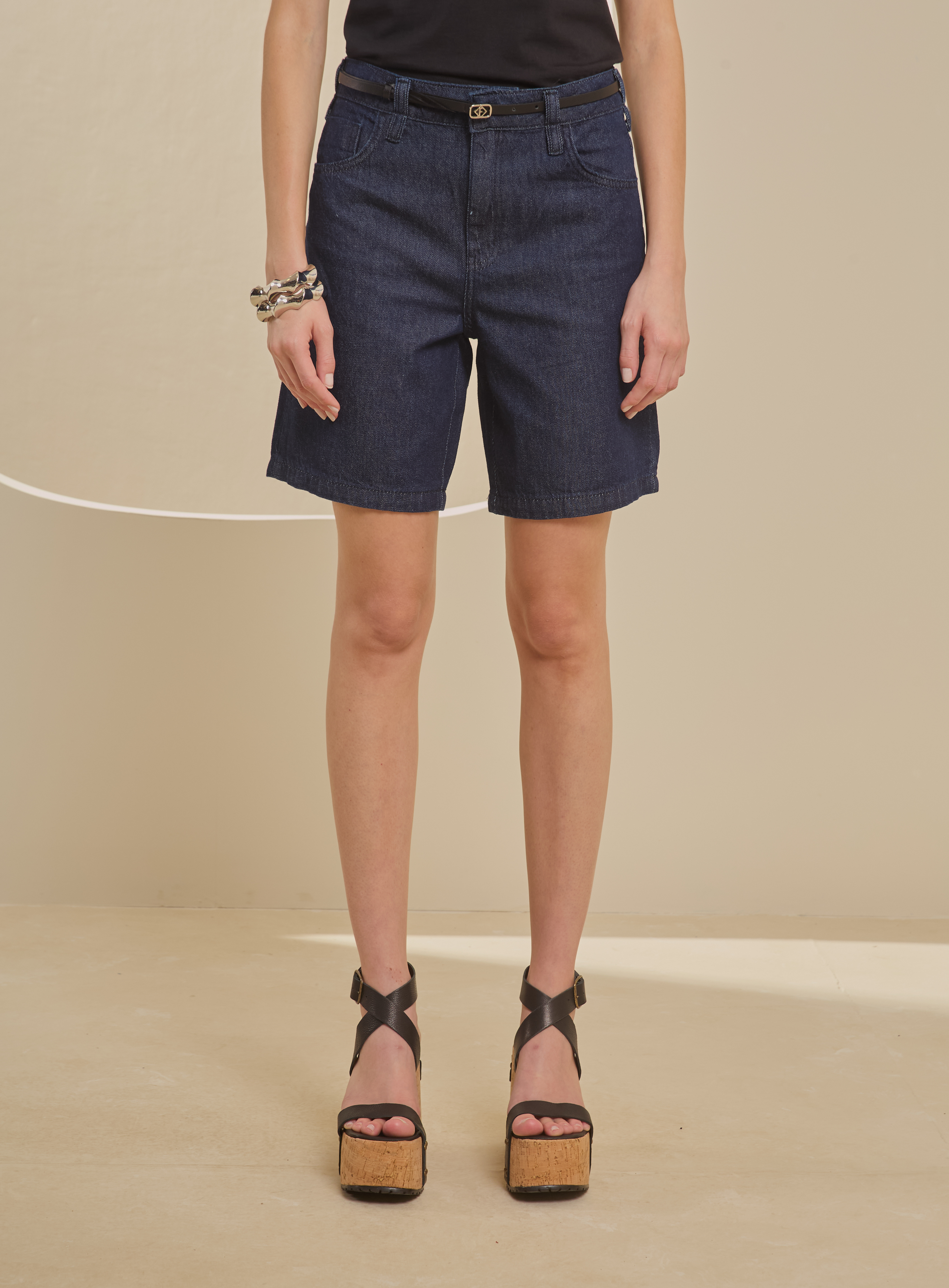 BERMUDA JEANS RAQUEL 36 INDIGO