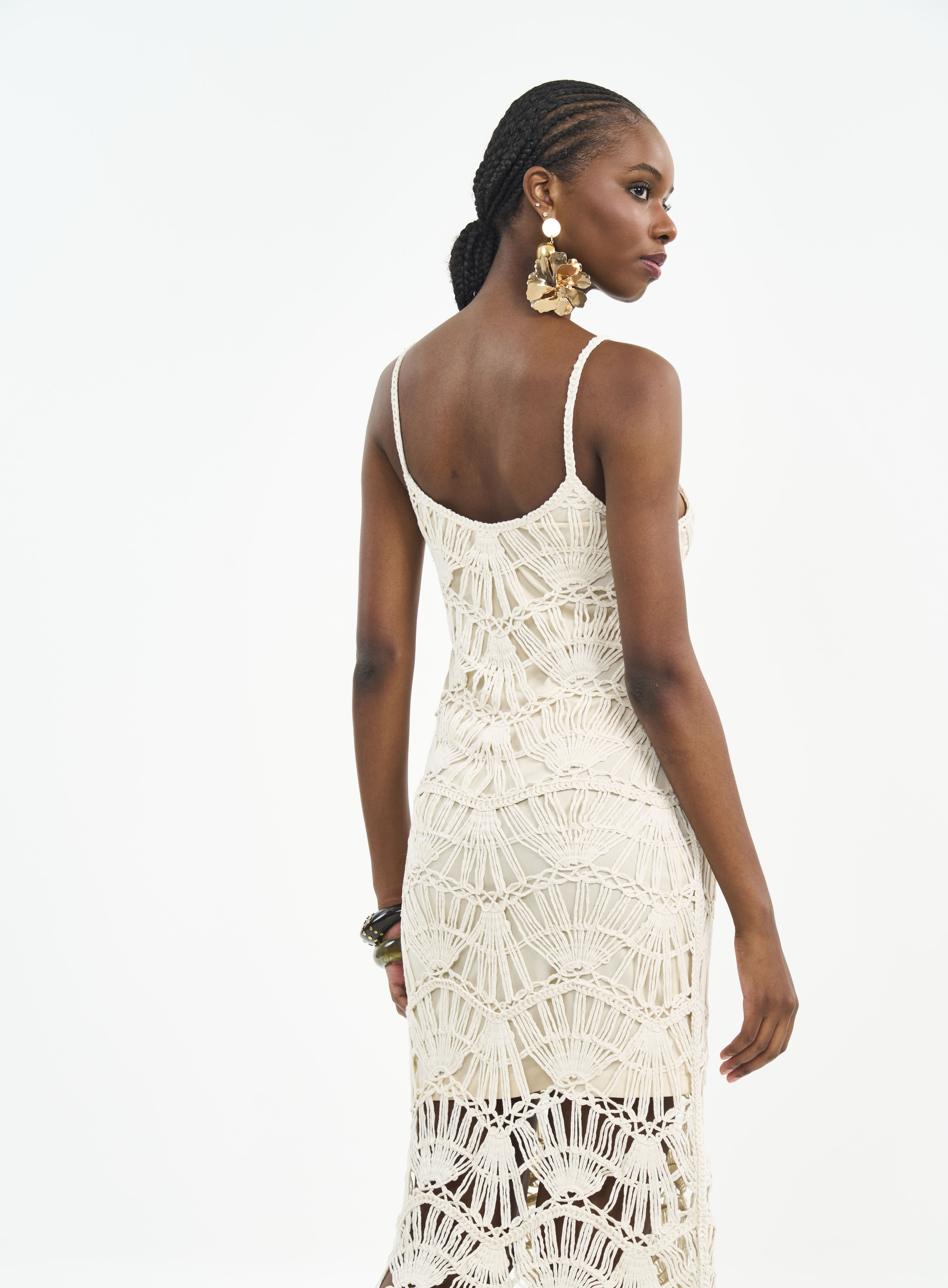 VESTIDO TRICO M BEGE AFFOGATO