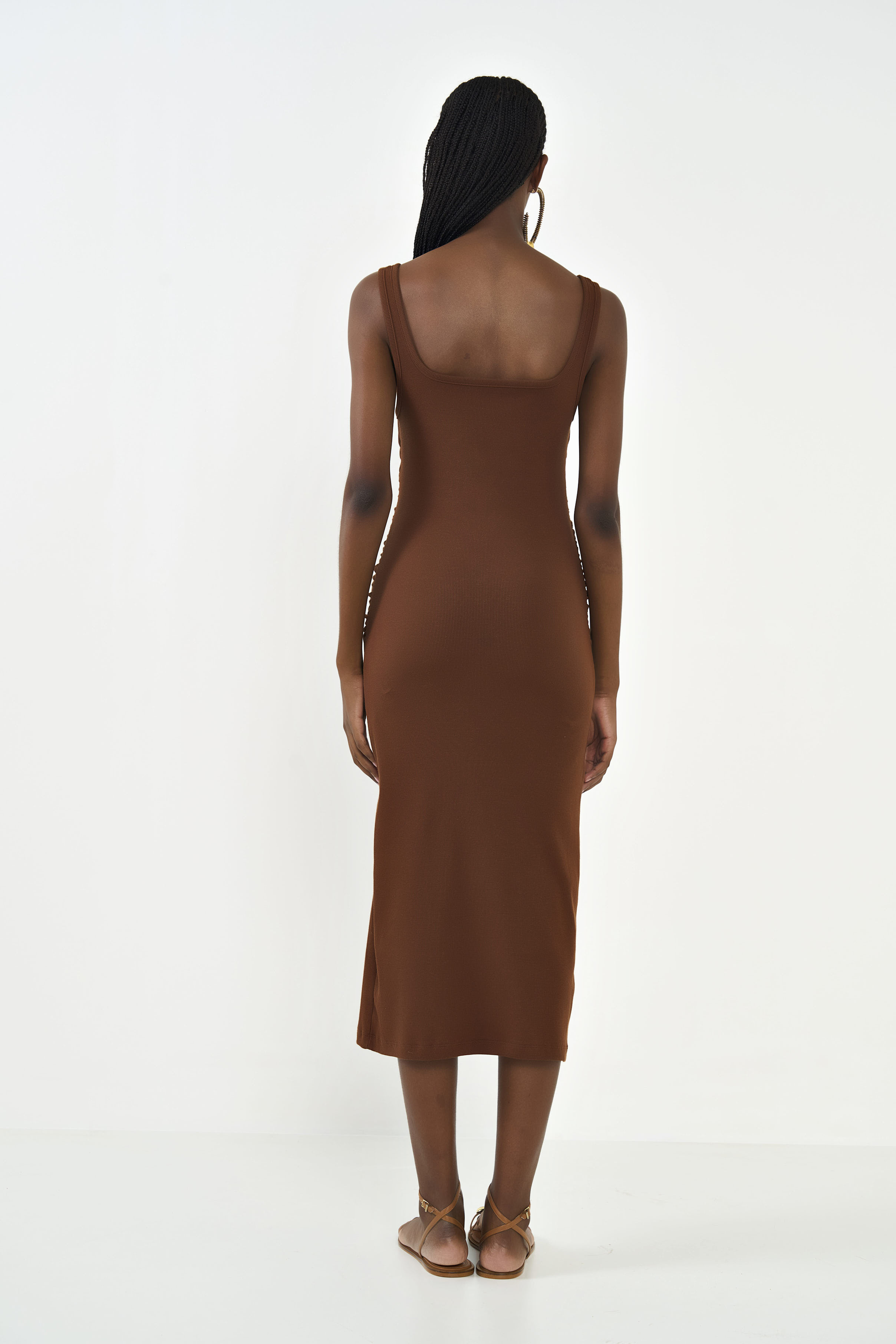VESTIDO CANELADO PP ROSA TIMELESS