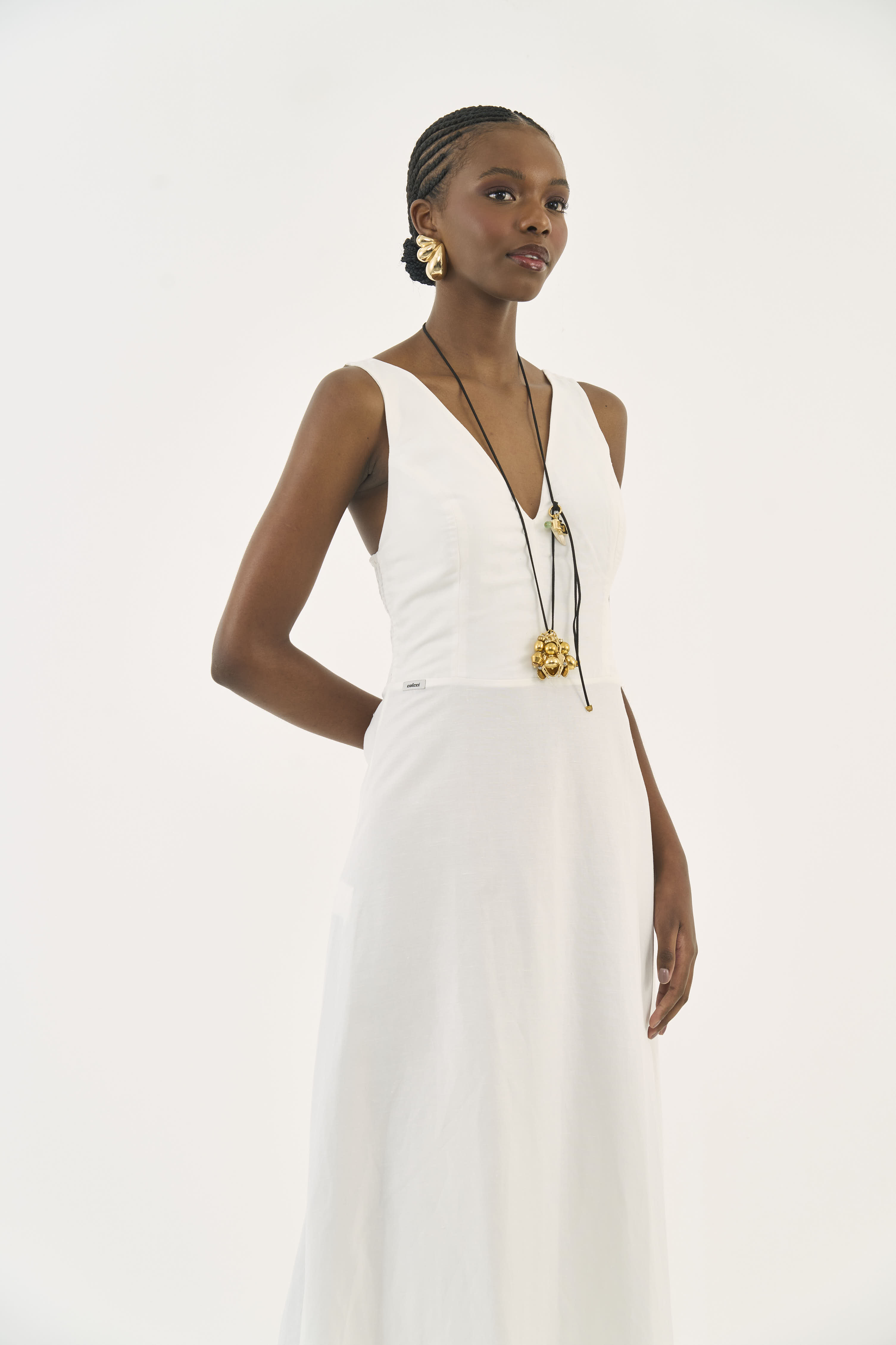 VESTIDO LINHO P OFF SHELL