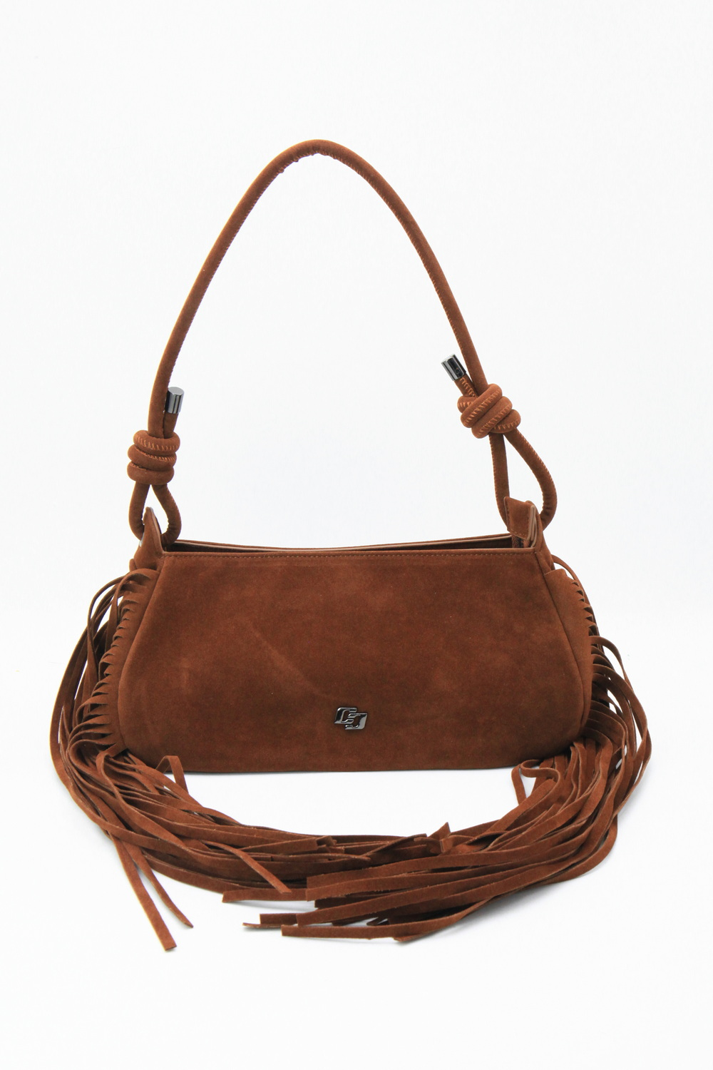 BOLSA COLCCI FEM SHOULDER  FRANJA U CARAMELO