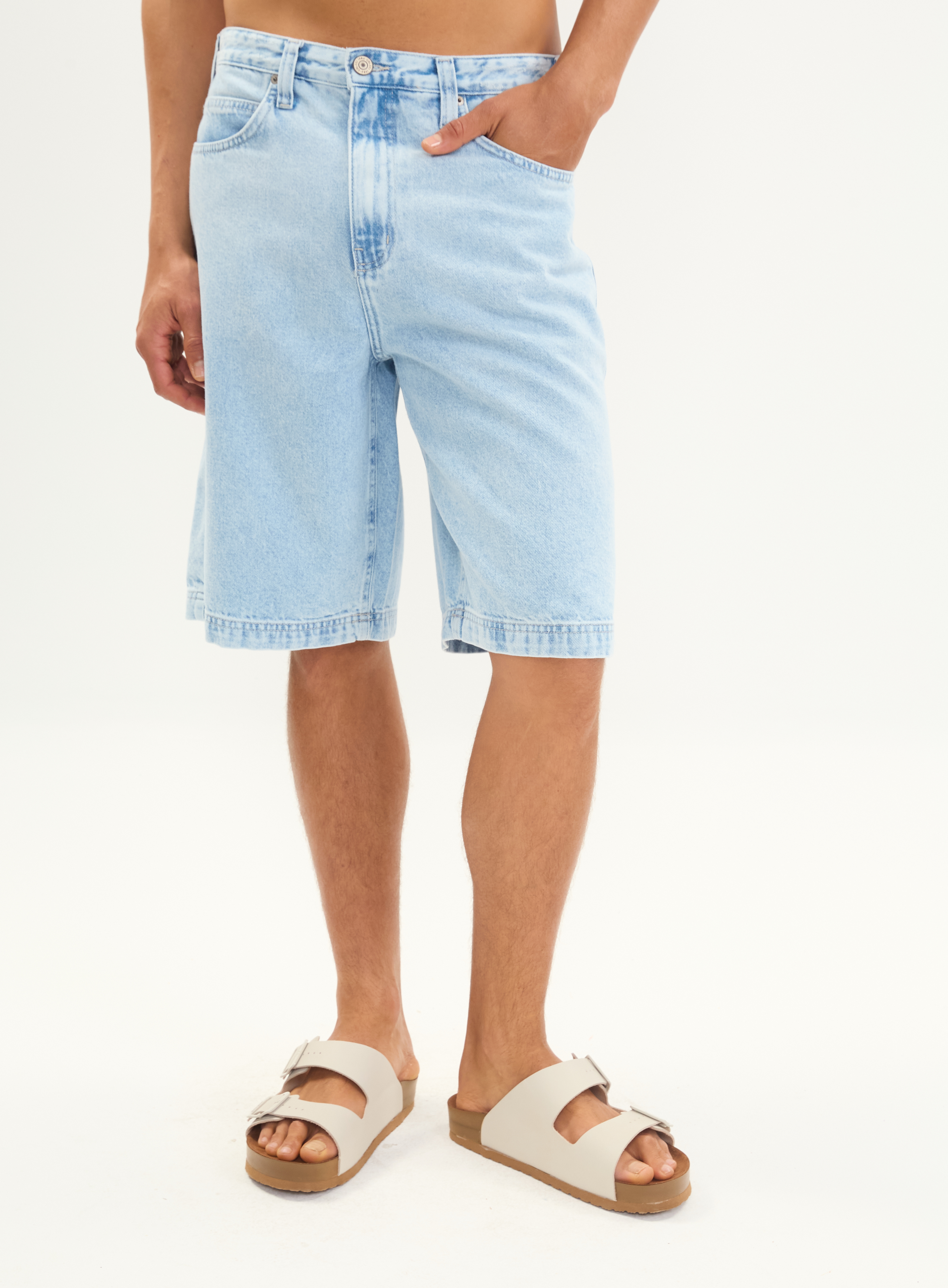 BERMUDA JEANS 40 INDIGO