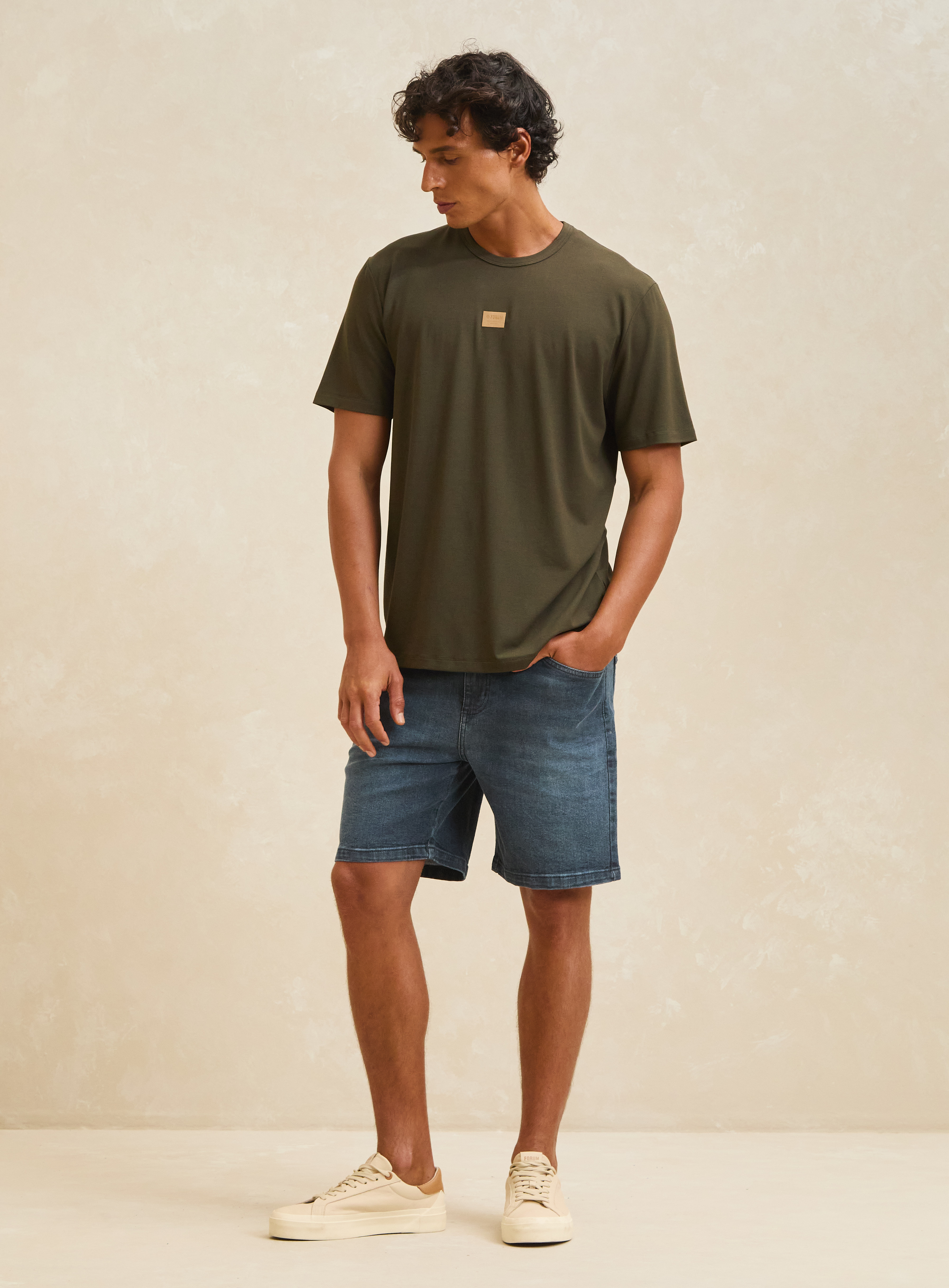 BERMUDA JEANS DOM 40 INDIGO