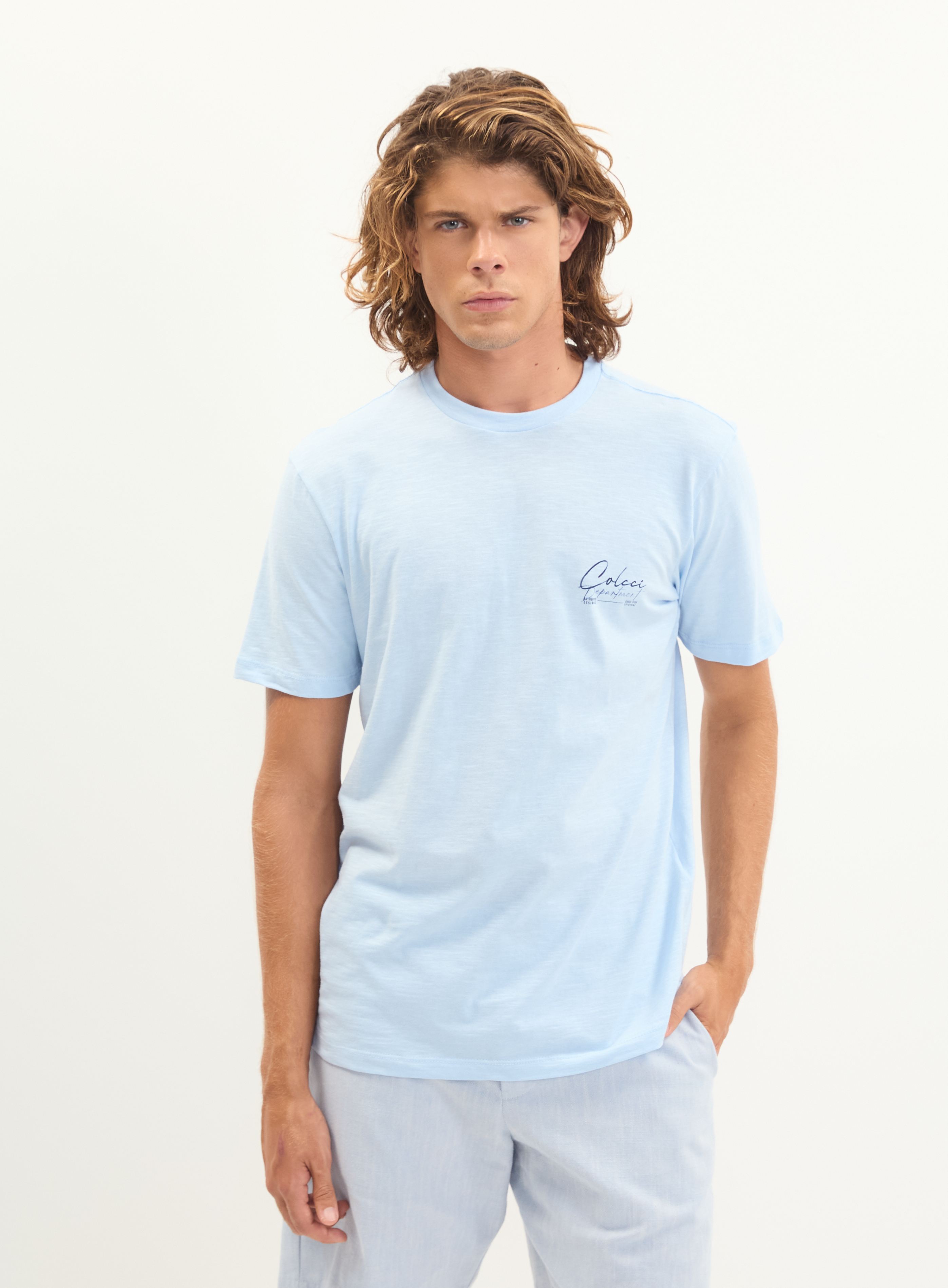 CAMISETA COLCCI G AZUL SKEY