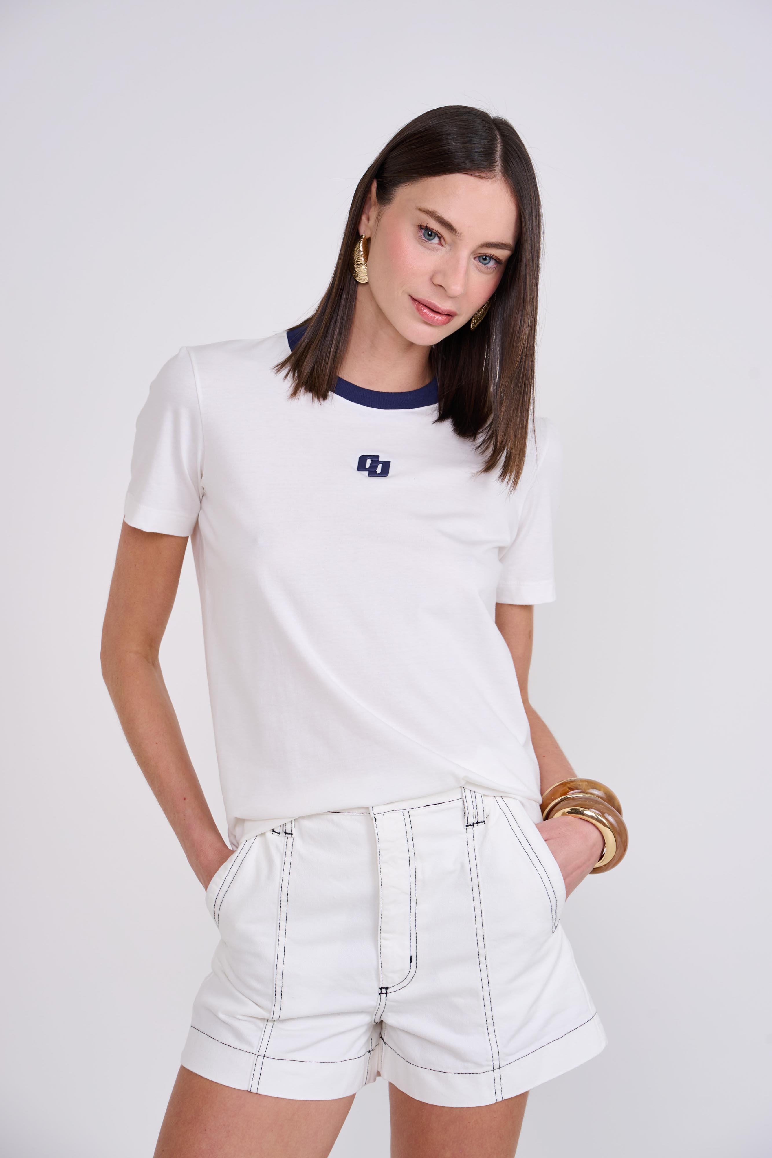 CAMISETA COLCCI GG OFF/AZUL