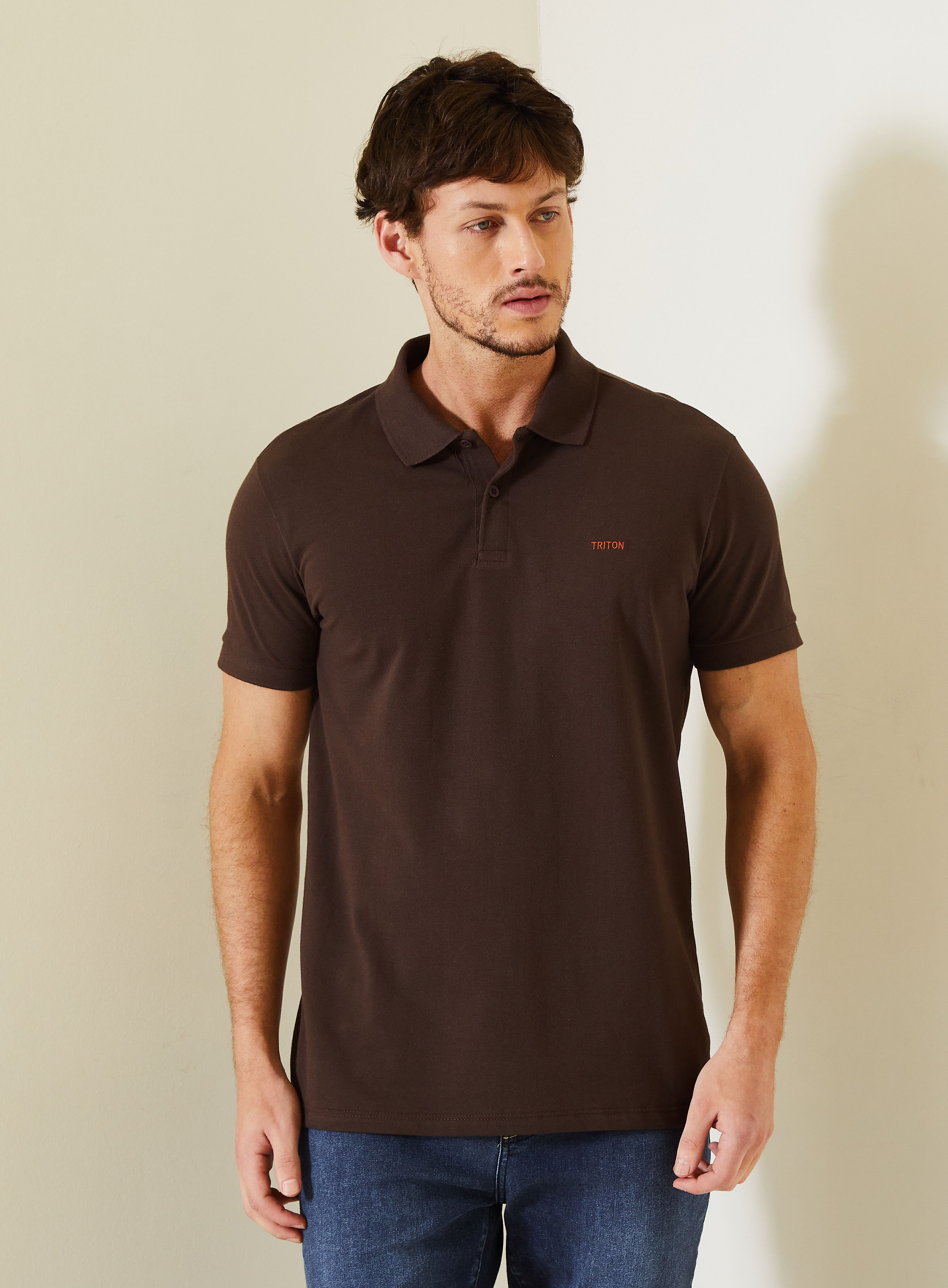 POLO TRITON GG MARROM NOBUCK