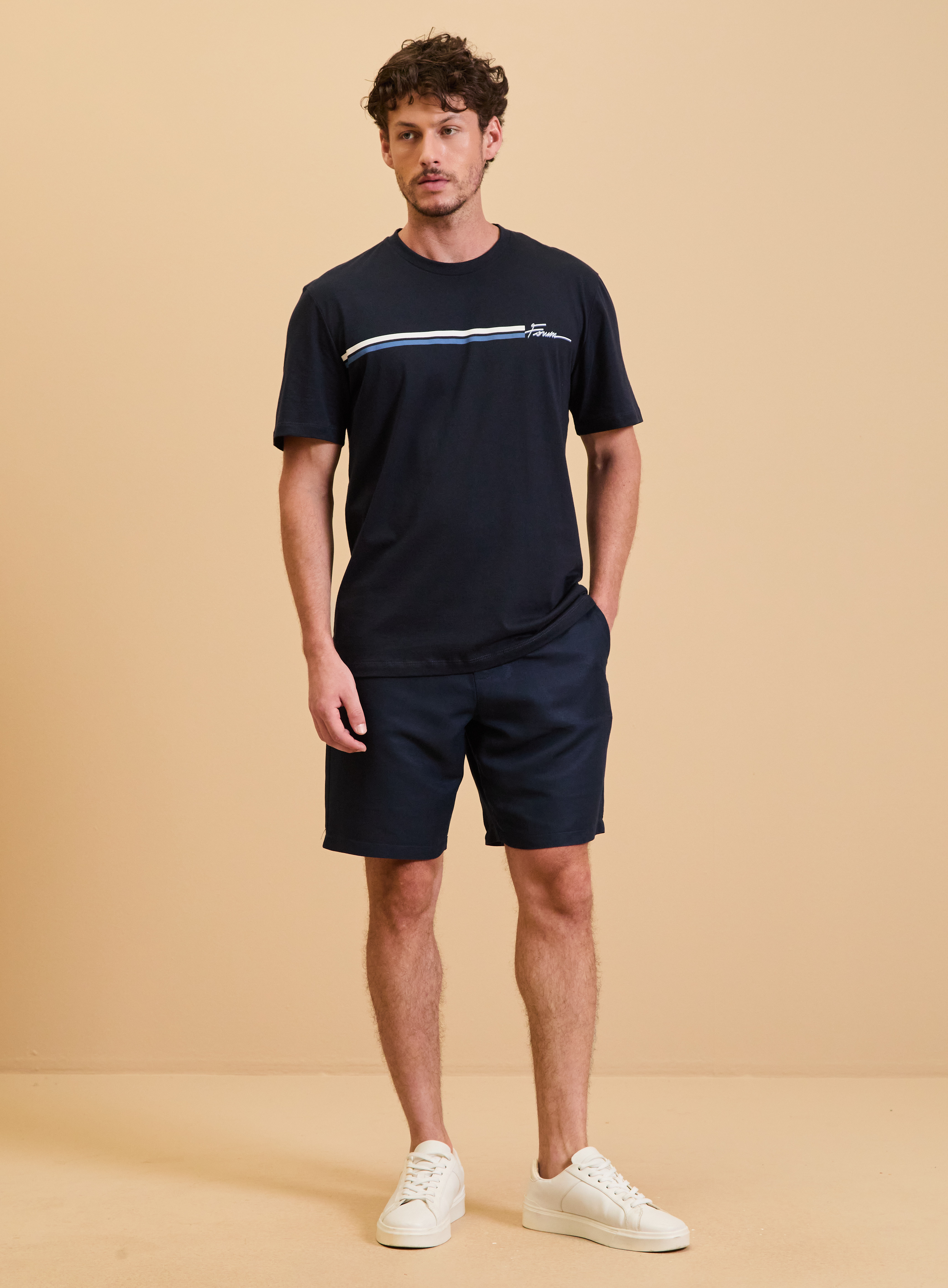 BERMUDA LINHO G AZUL ALYA